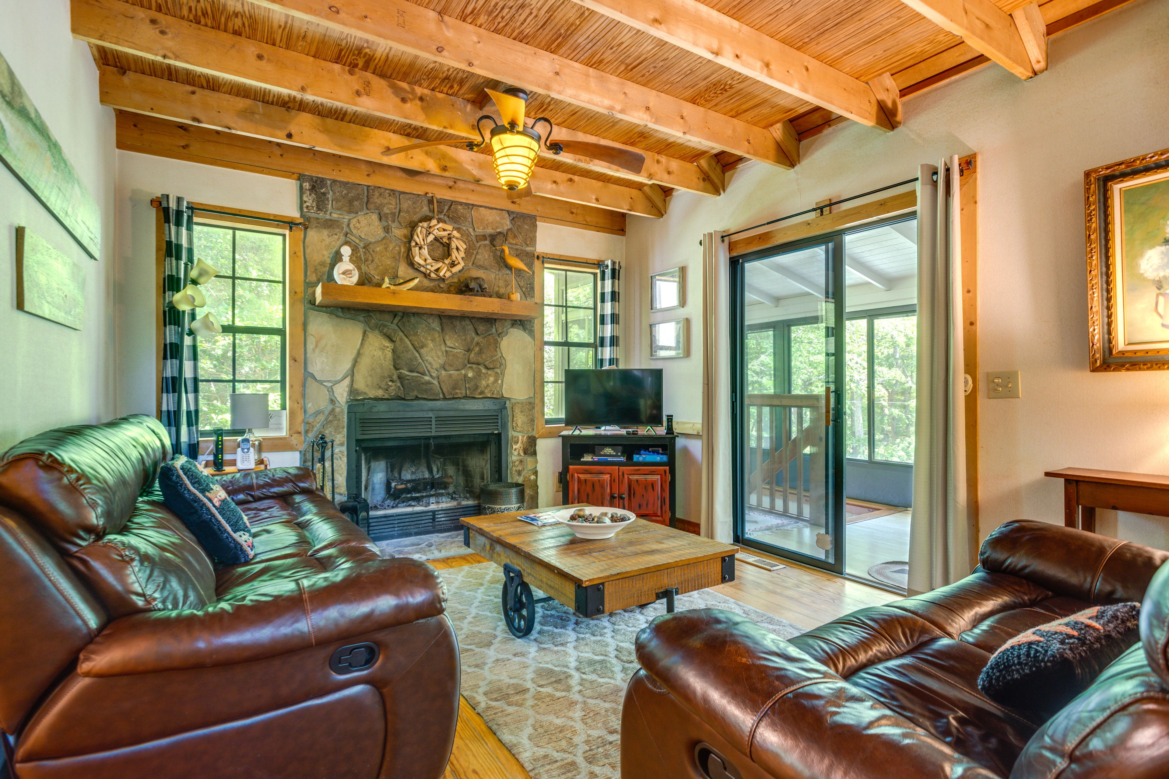 Living Room | Fireplace | Central Heating & A/C | Main Level