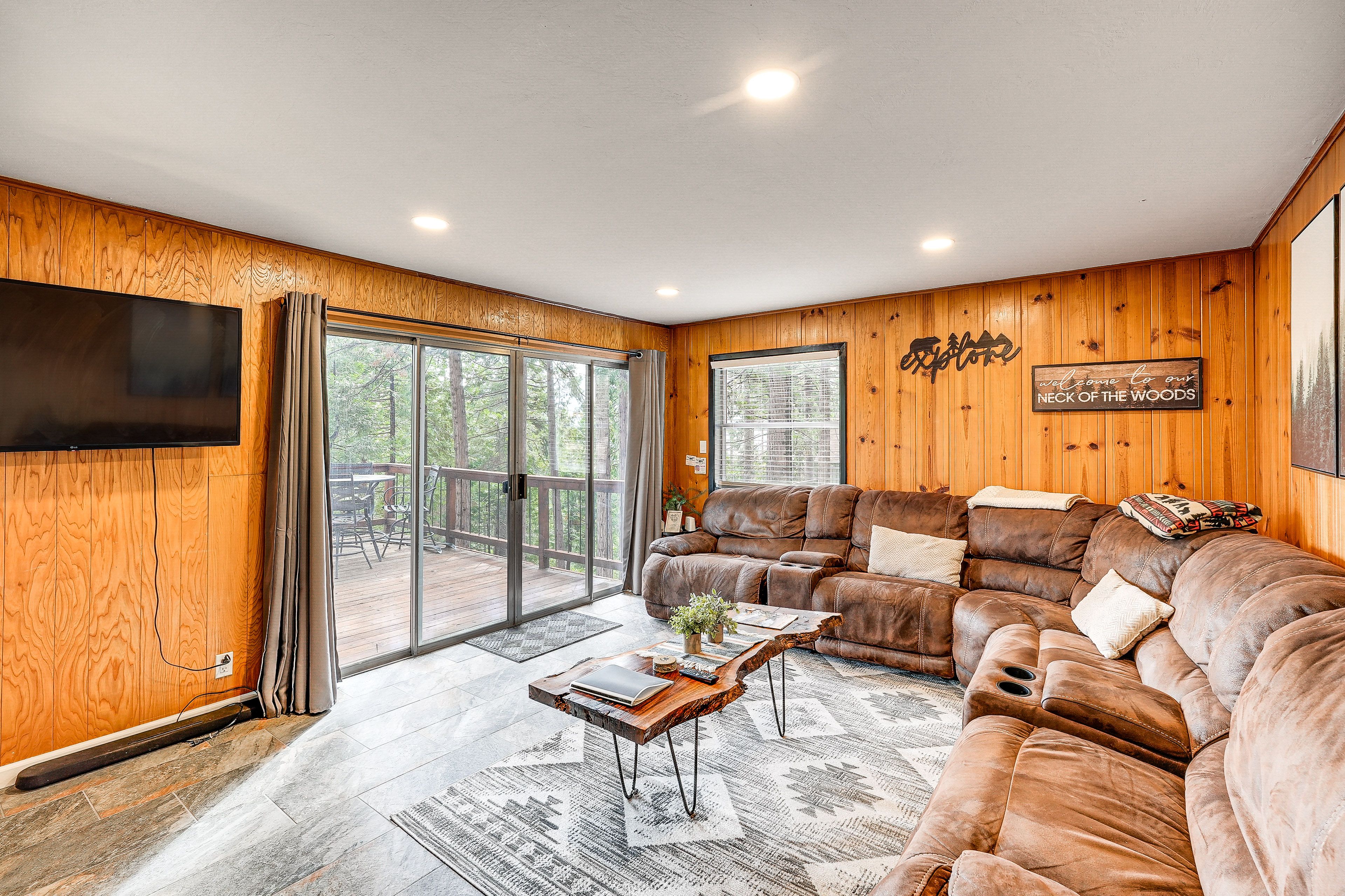 Living Room | Smart TV | Deck Access | Multi-Level Home