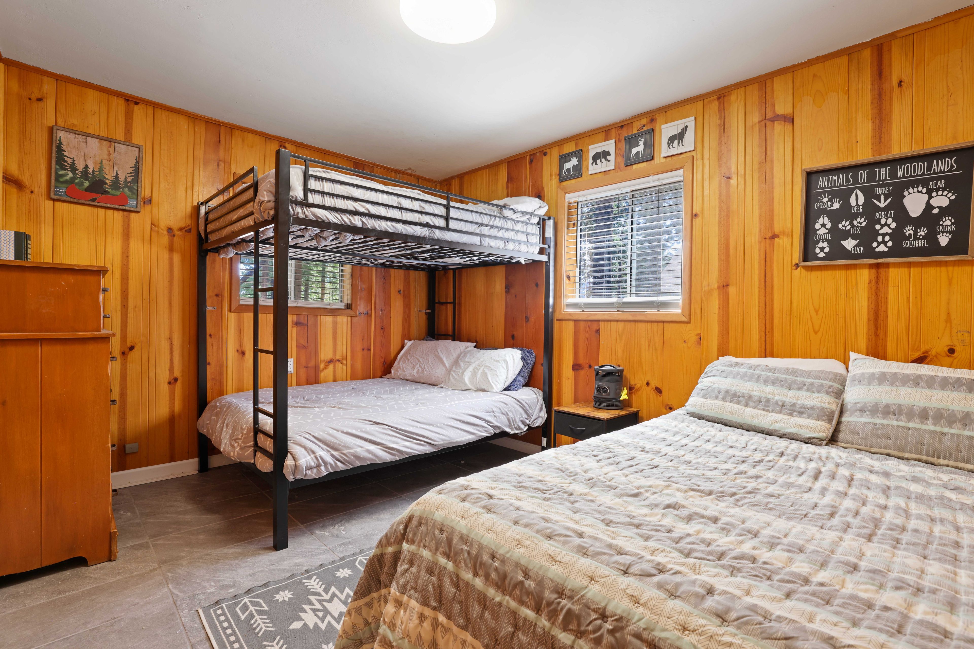 Bedroom 3 | Full Bed | Full Bunk Bed | Lower Level
