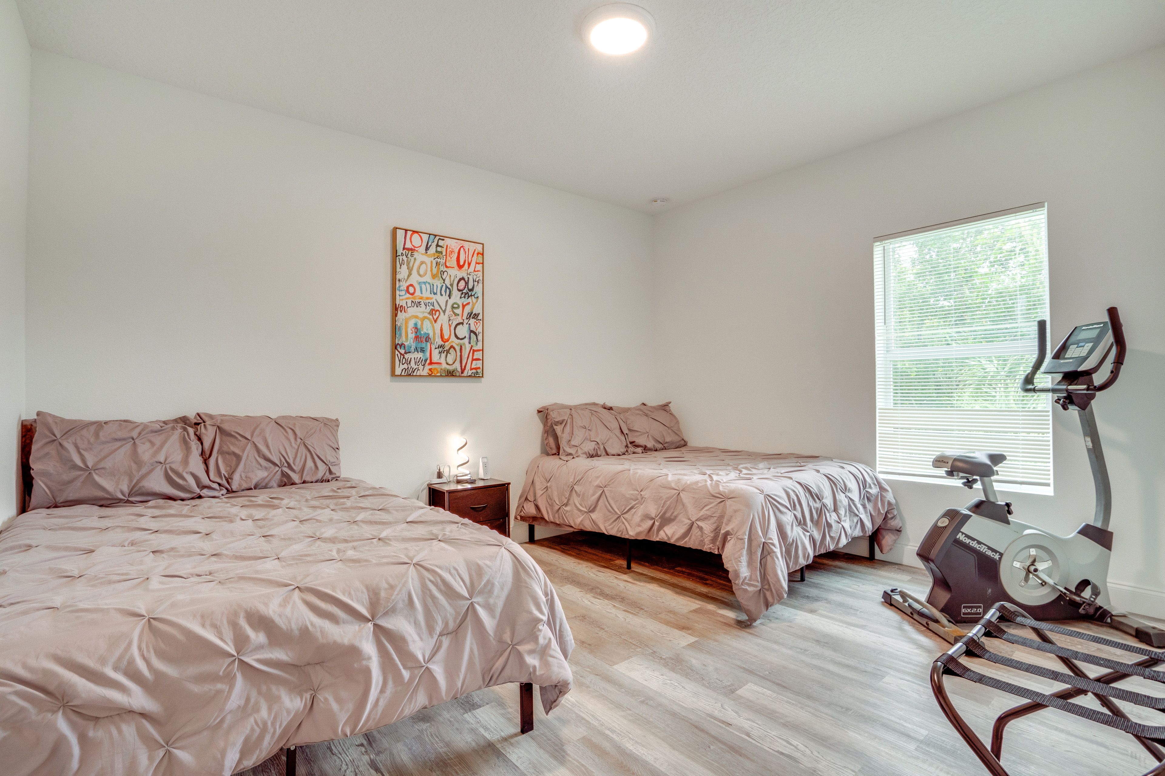 Bedroom 3 | 2 Full Beds | Exercise Bike