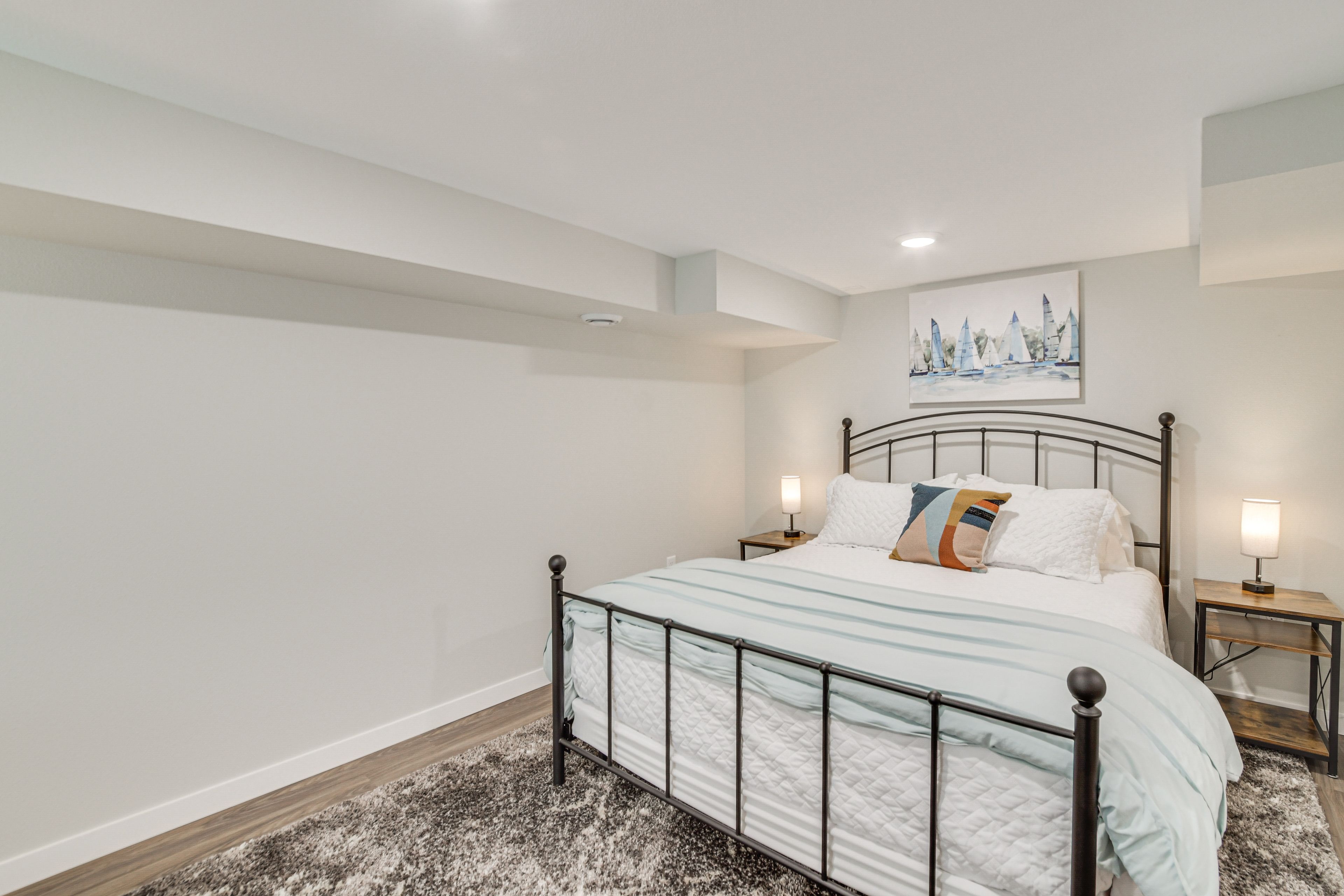 Bedroom 4 | Lower Level | Queen Bed | Desk Workspace