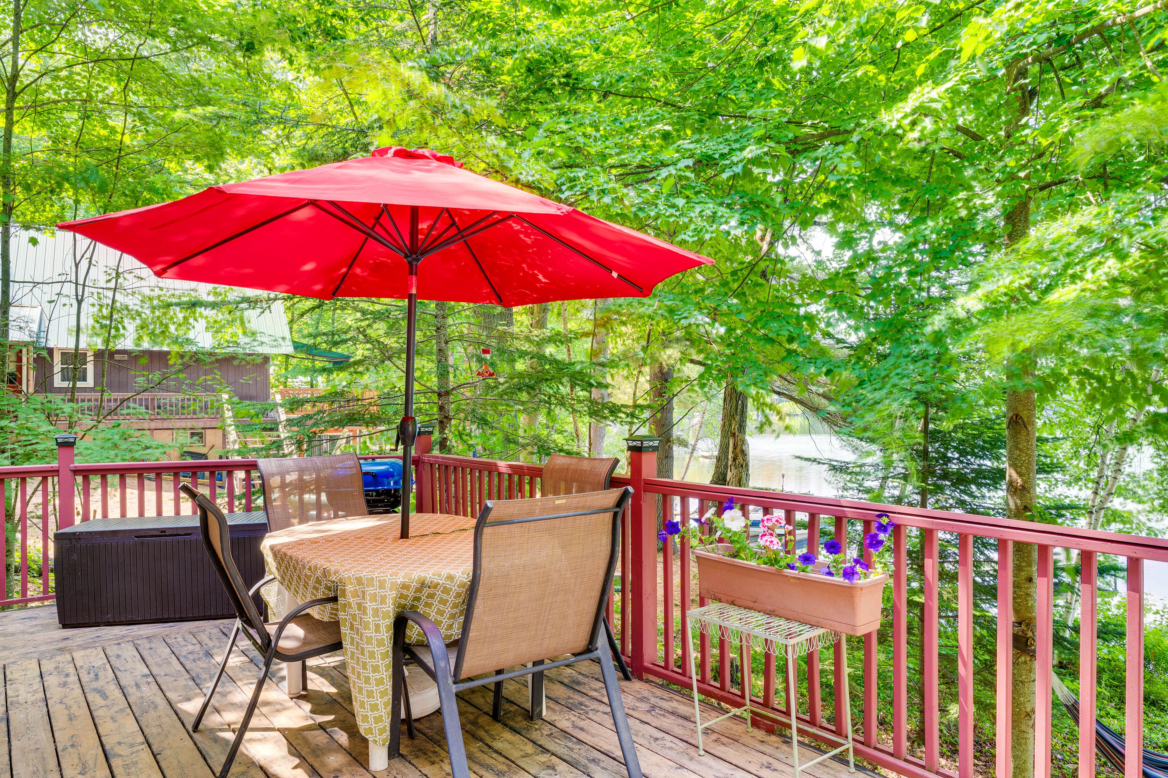 Private Deck | Dining Area | Charcoal Grill