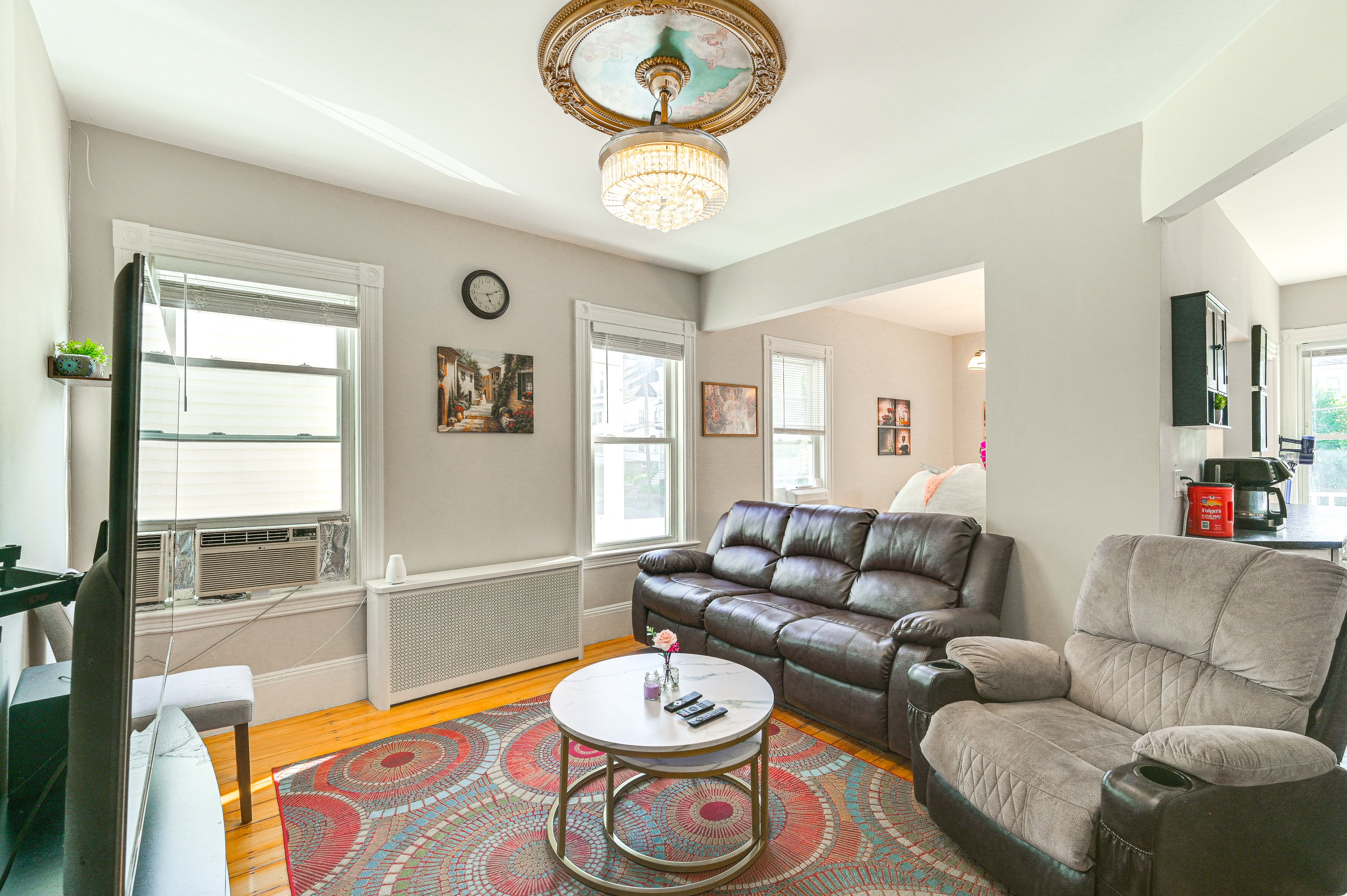 Living Room | Smart TV | Free WiFi | Window A/C Units | Radiant Heating