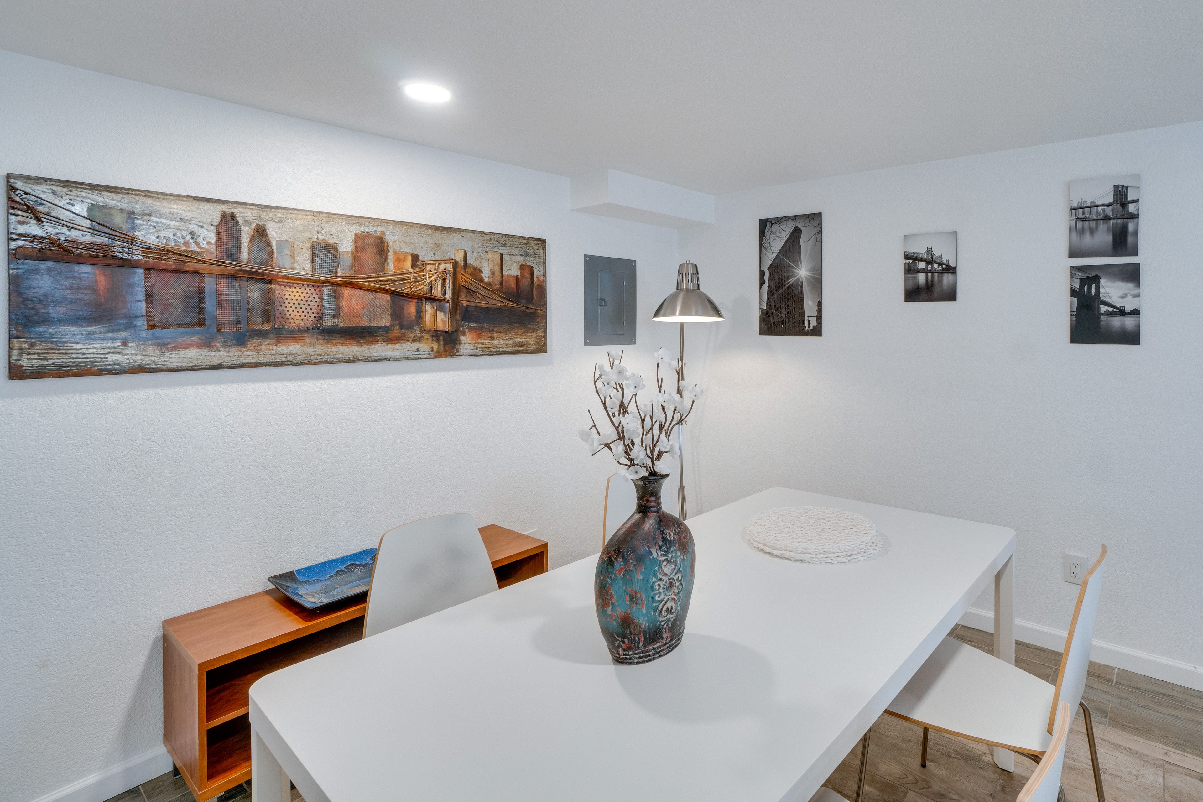 Dining Area | Dishware/Flatware | Trash Bags/Paper Towels