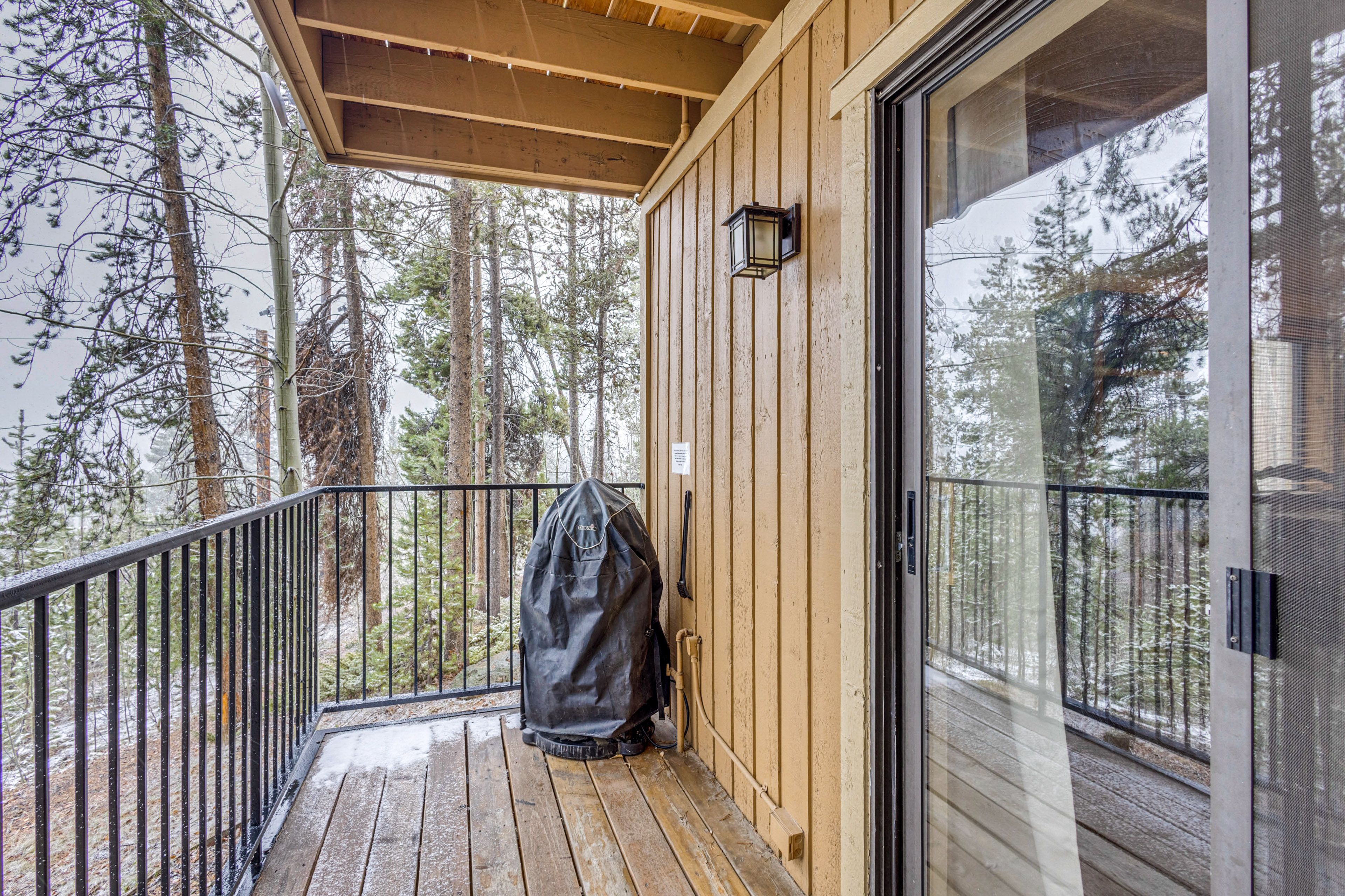 Private Balcony | Outdoor Seating | Mountain Views | Electric BBQ Grill
