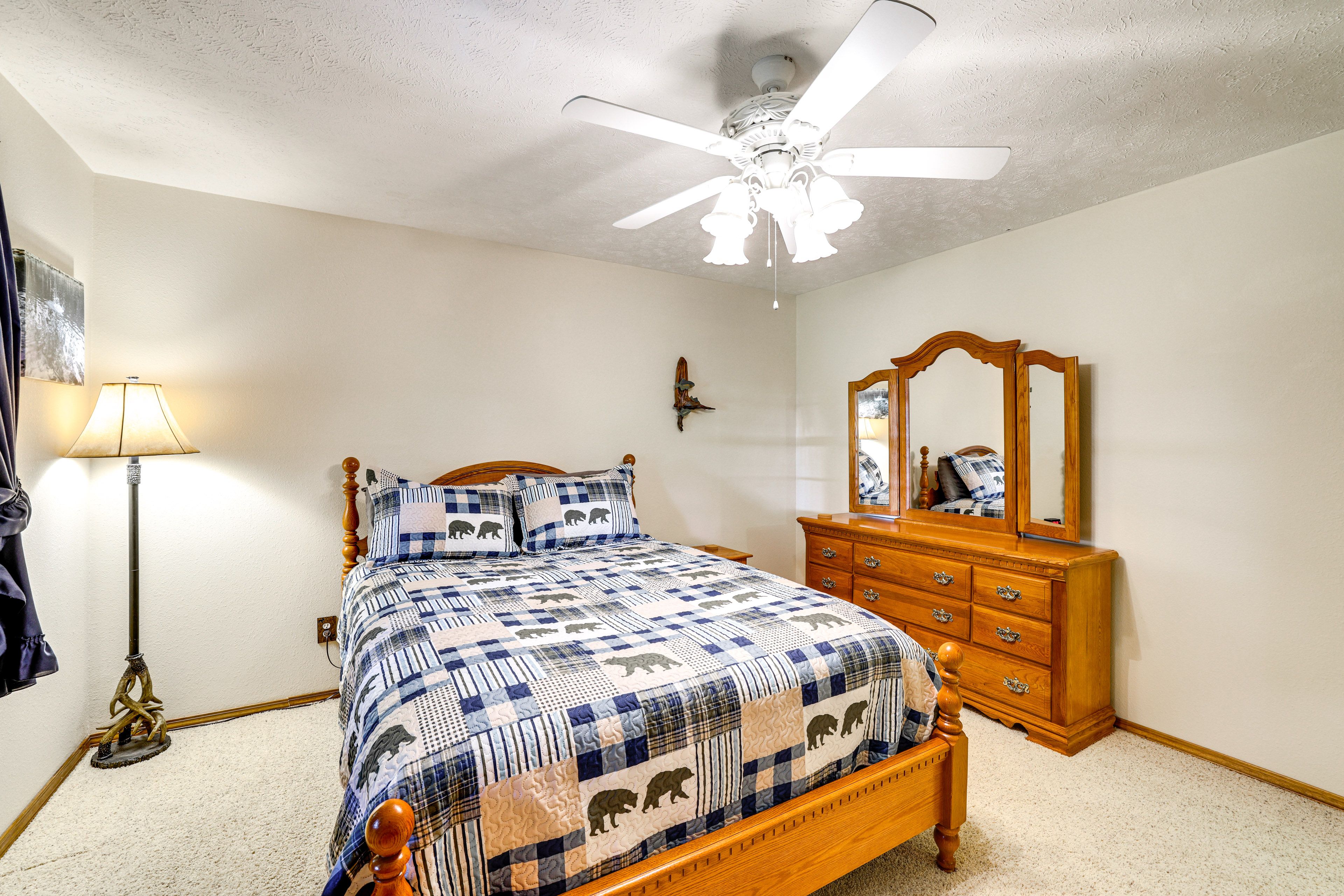 Bedroom 2 | Queen Bed | Central Heating & A/C | Main Level