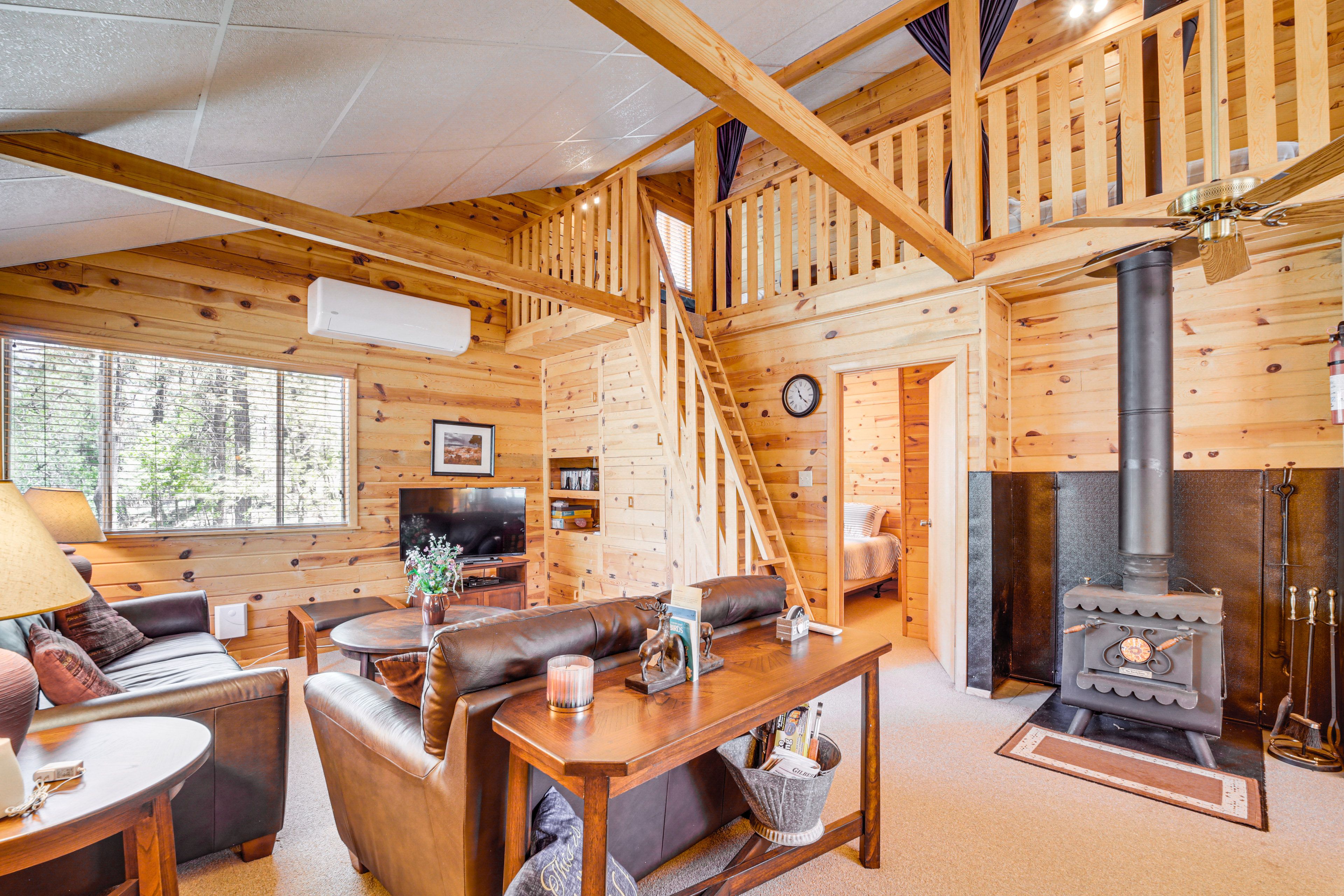 Living Room | 1st Floor | Flat-Screen TV w/ DVD Player | Central Heating & A/C