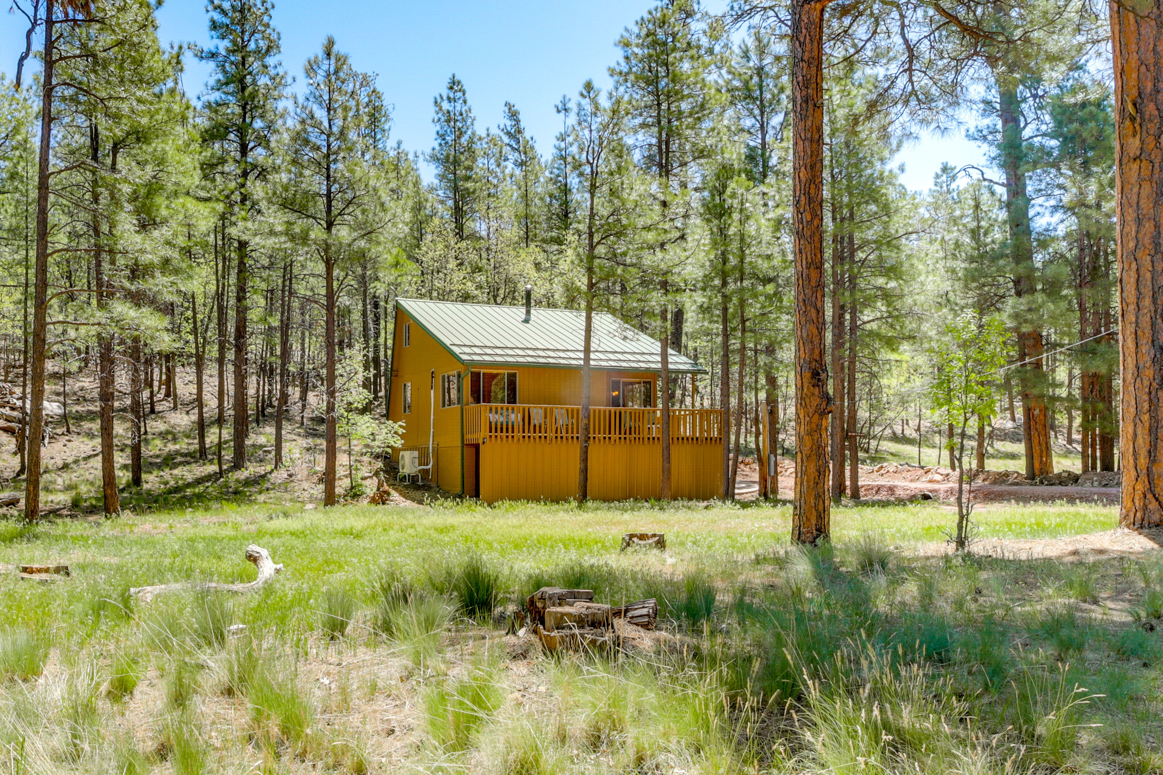 Happy Jack Vacation Rental | 1BR | 1BA | 632 Sq Ft | Stairs Required