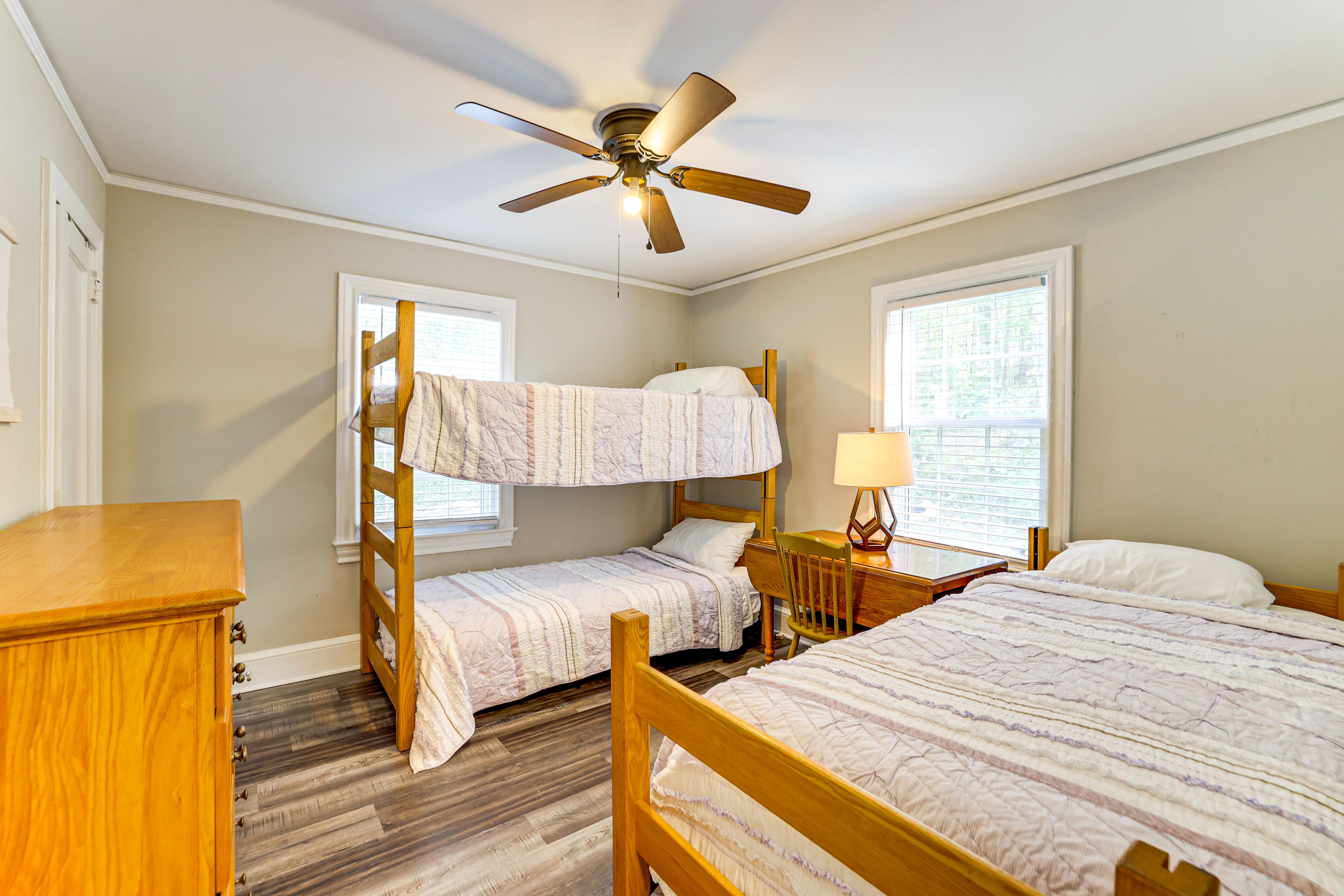 Bedroom 2 | Twin Bunk Bed | Twin Bed | Desk Workspace