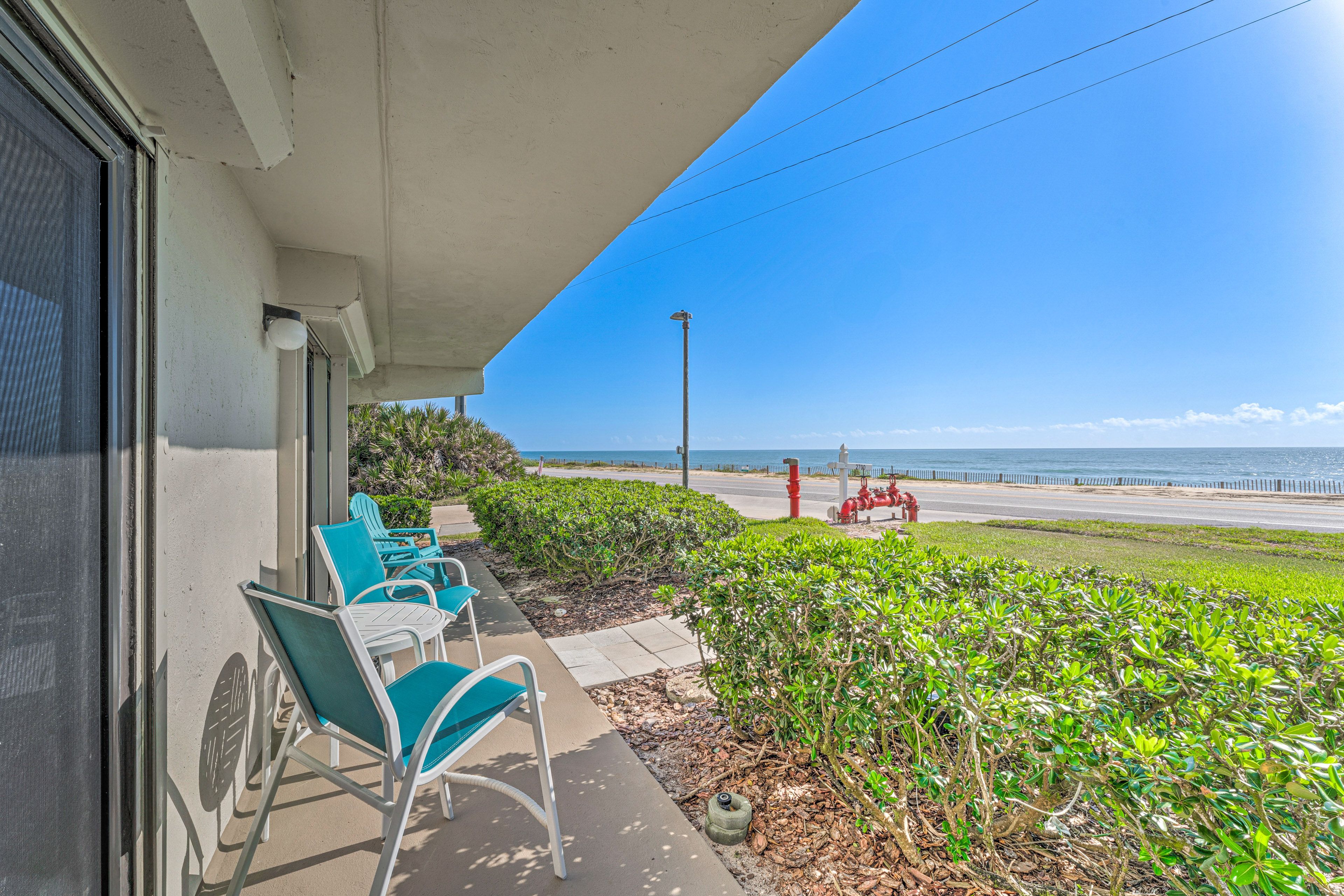 Private Patio | Ocean Views | Walk to the Beach