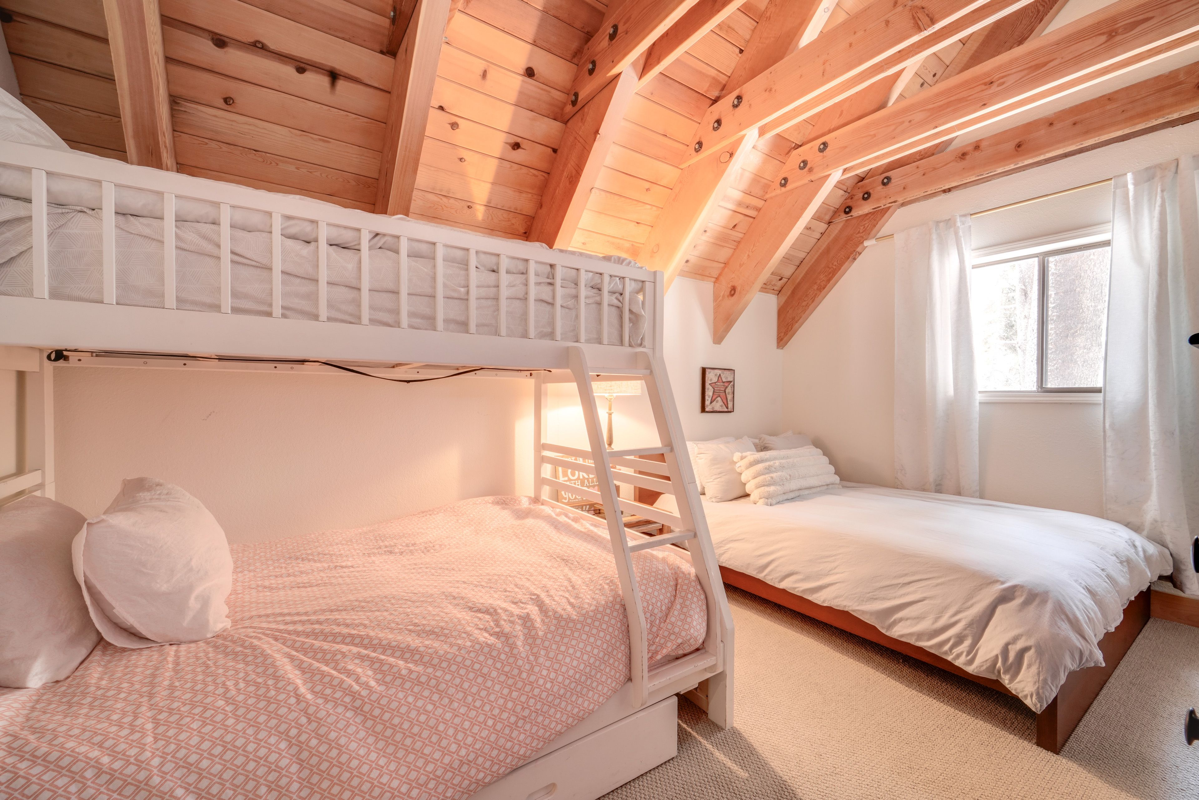 Bedroom 3 | 2nd Floor | Queen Bed | Twin/Full Bunk Bed | Linens Provided