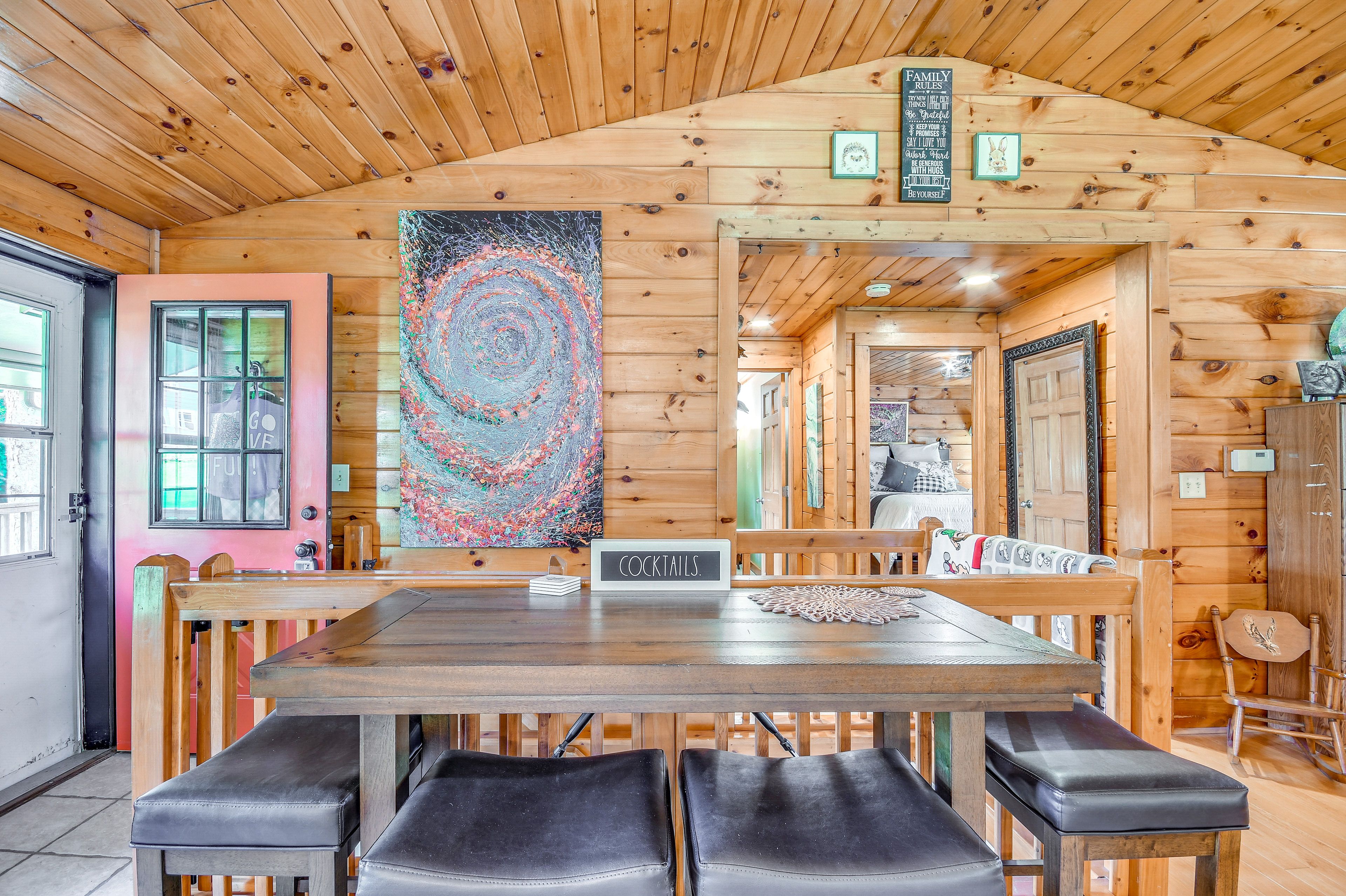 Dining Area | Dishware & Flatware Provided | Central A/C & Heat | Upper Level