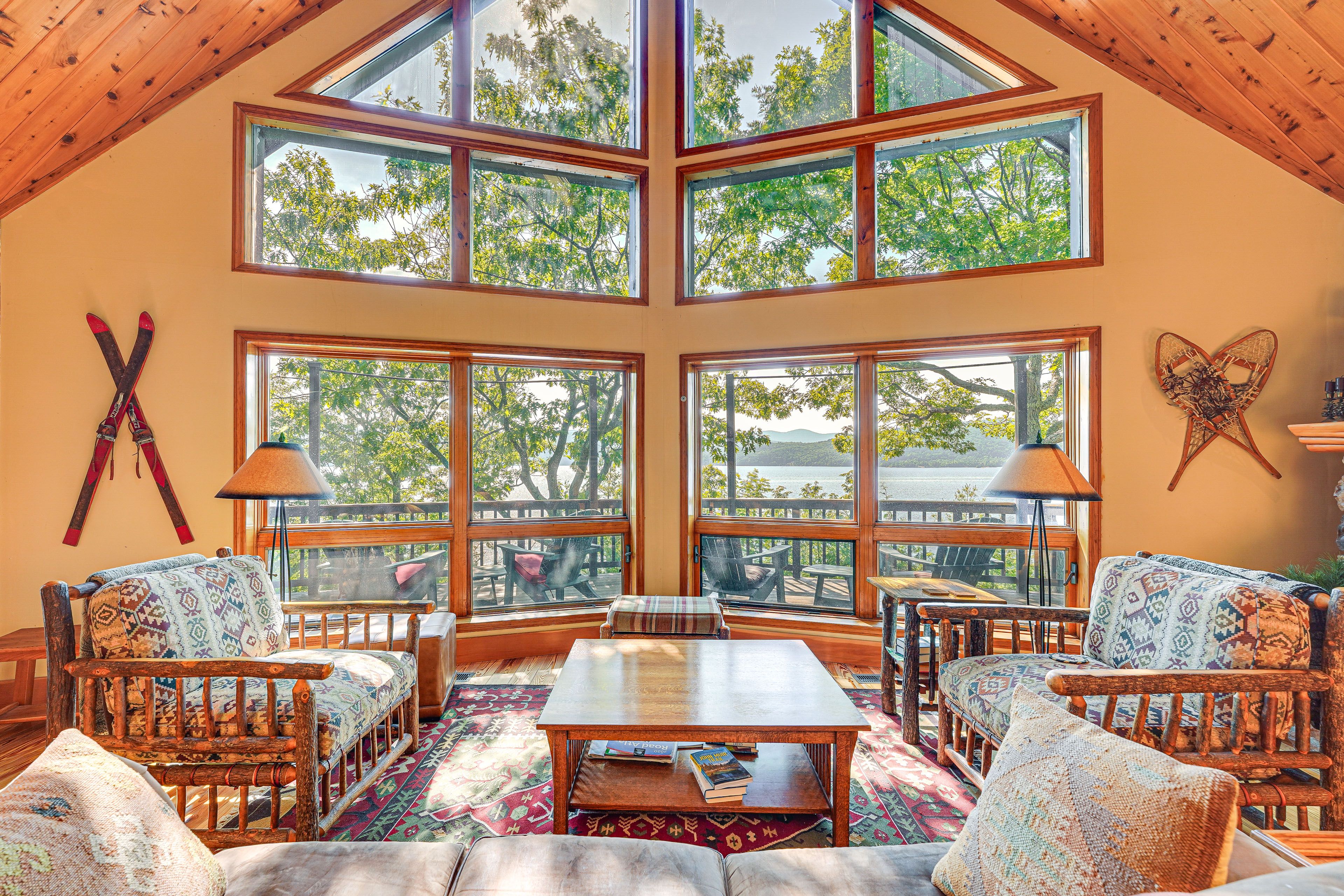 Great Room | Lakefront Views