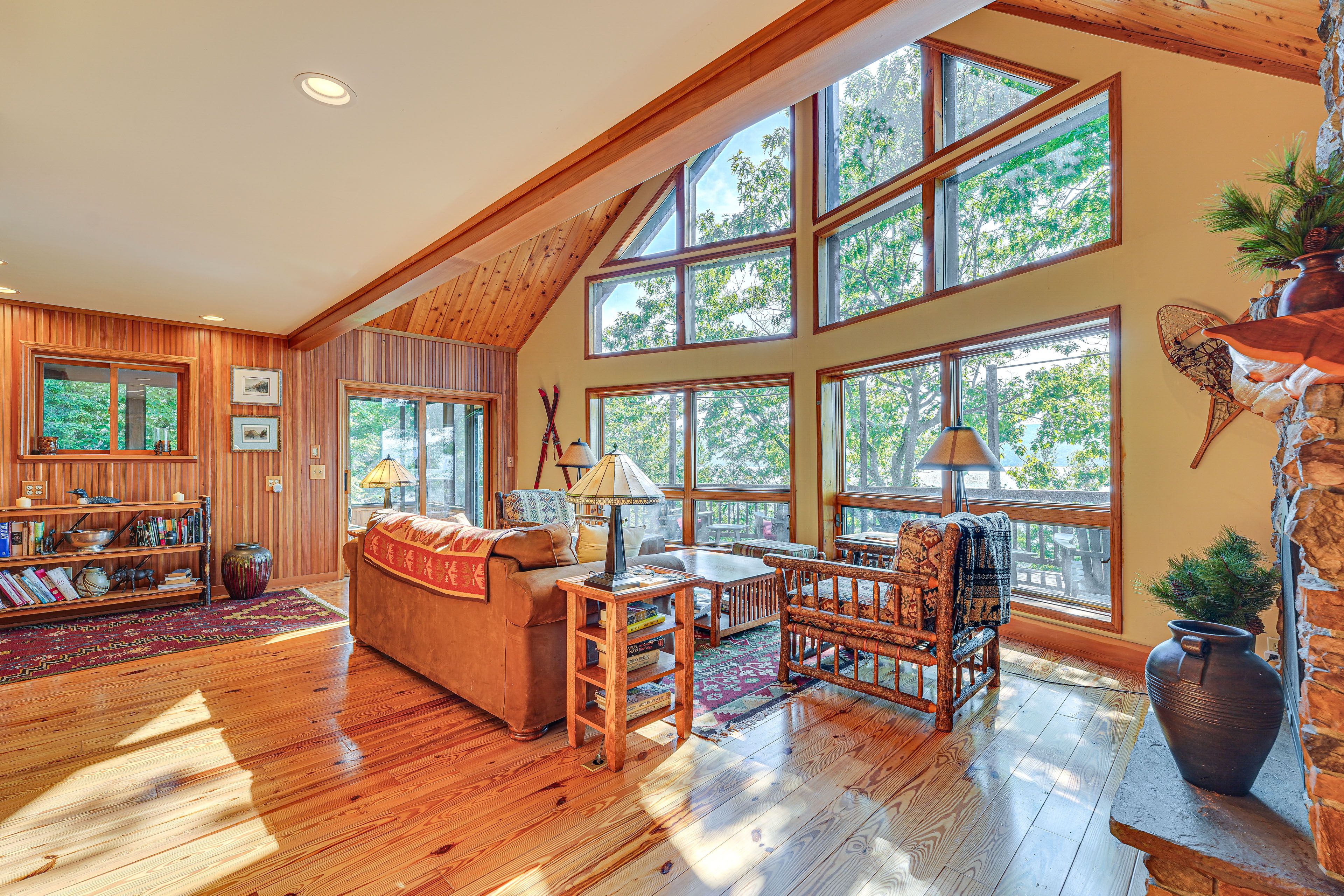 Great Room | Wood-Burning Fireplace | Main Floor