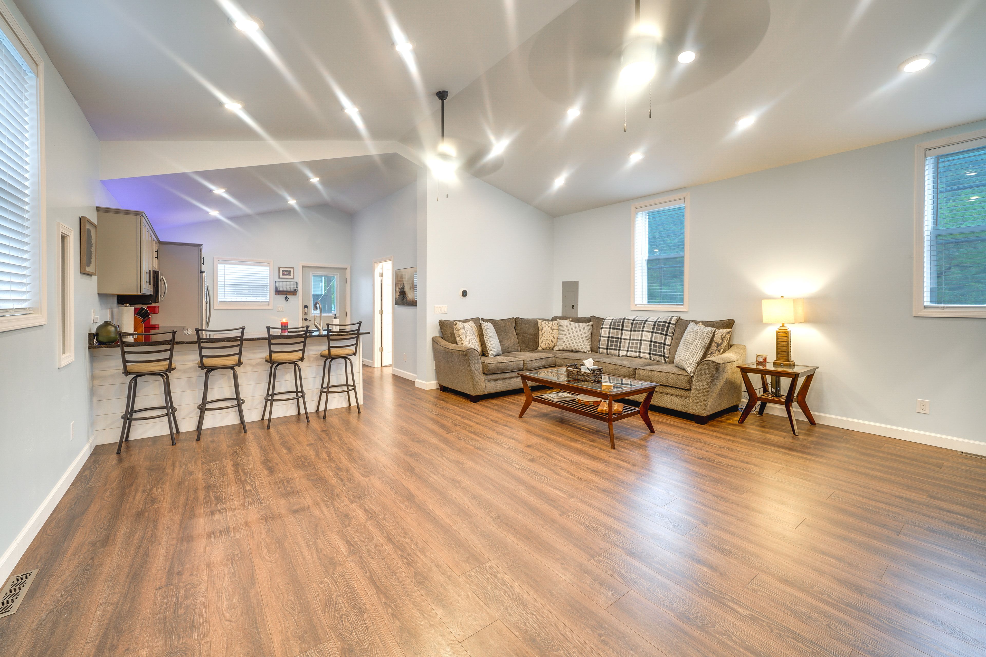 Living Area | Smart TV | PlayStation 5 | Home Theater System | Board Games