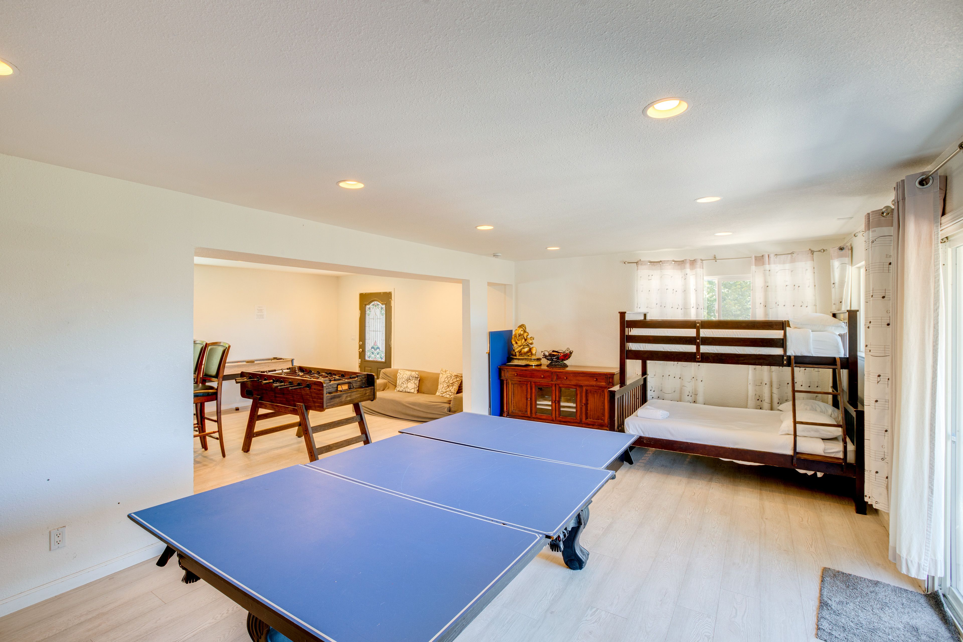 Game Room | Twin/Full Bunk Bed | Foosball Table | Shuffleboard | 1st Floor