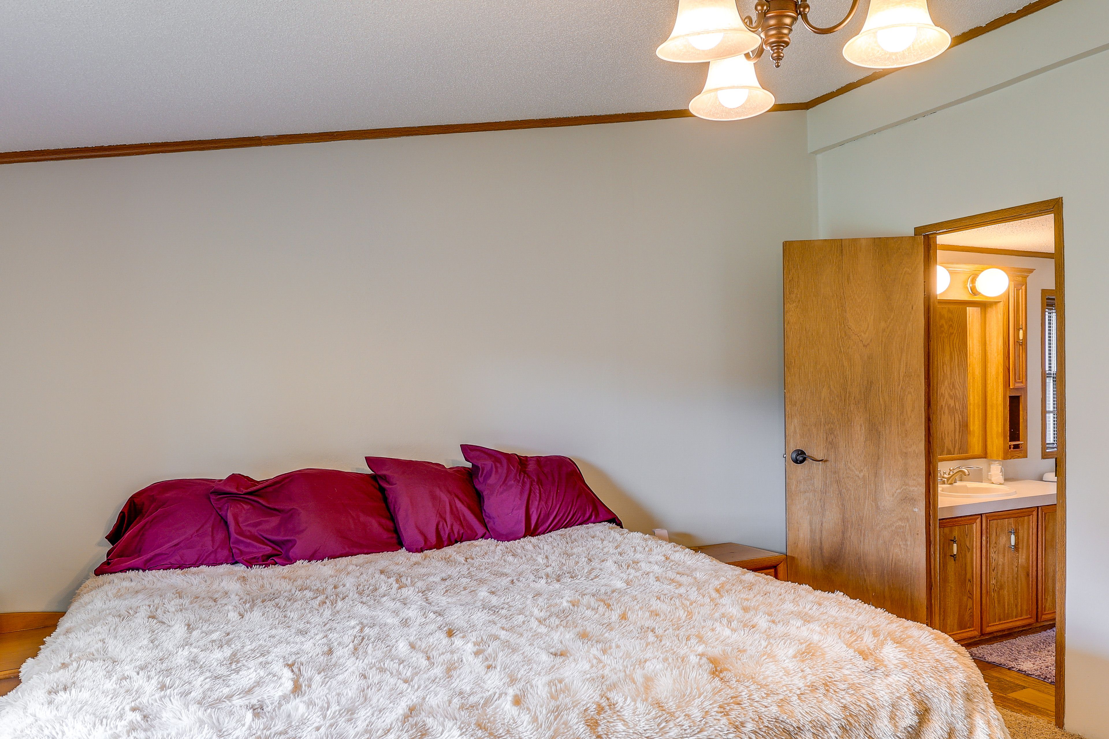 Bedroom 1 | King Bed | Linens Provided | Smart TV | Exercise Bike