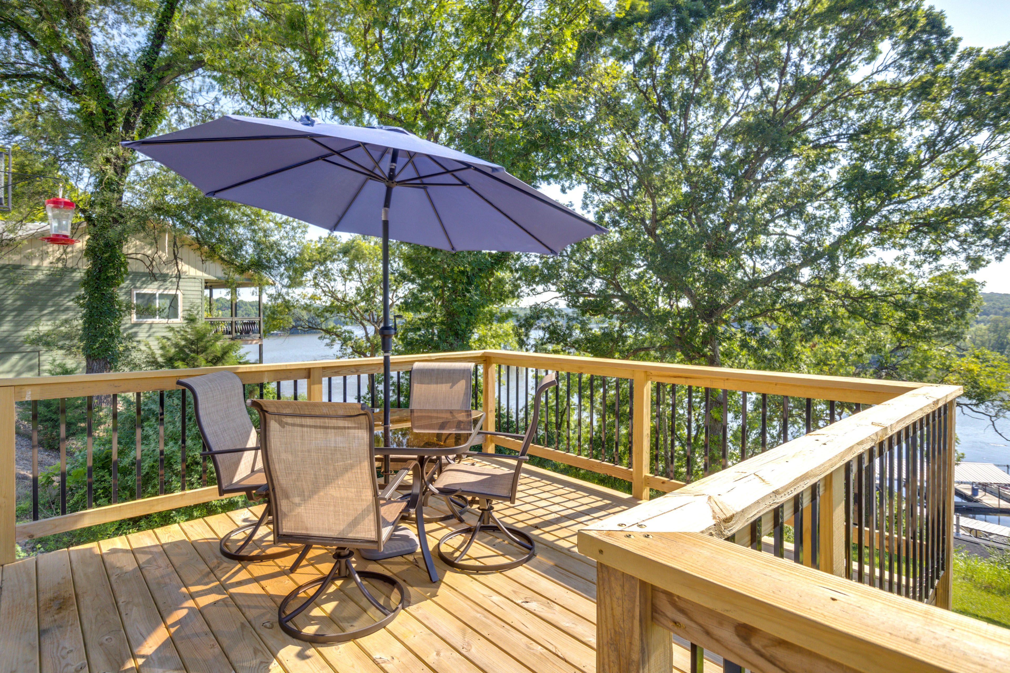 Deck | Lake Views | Outdoor Dining Area