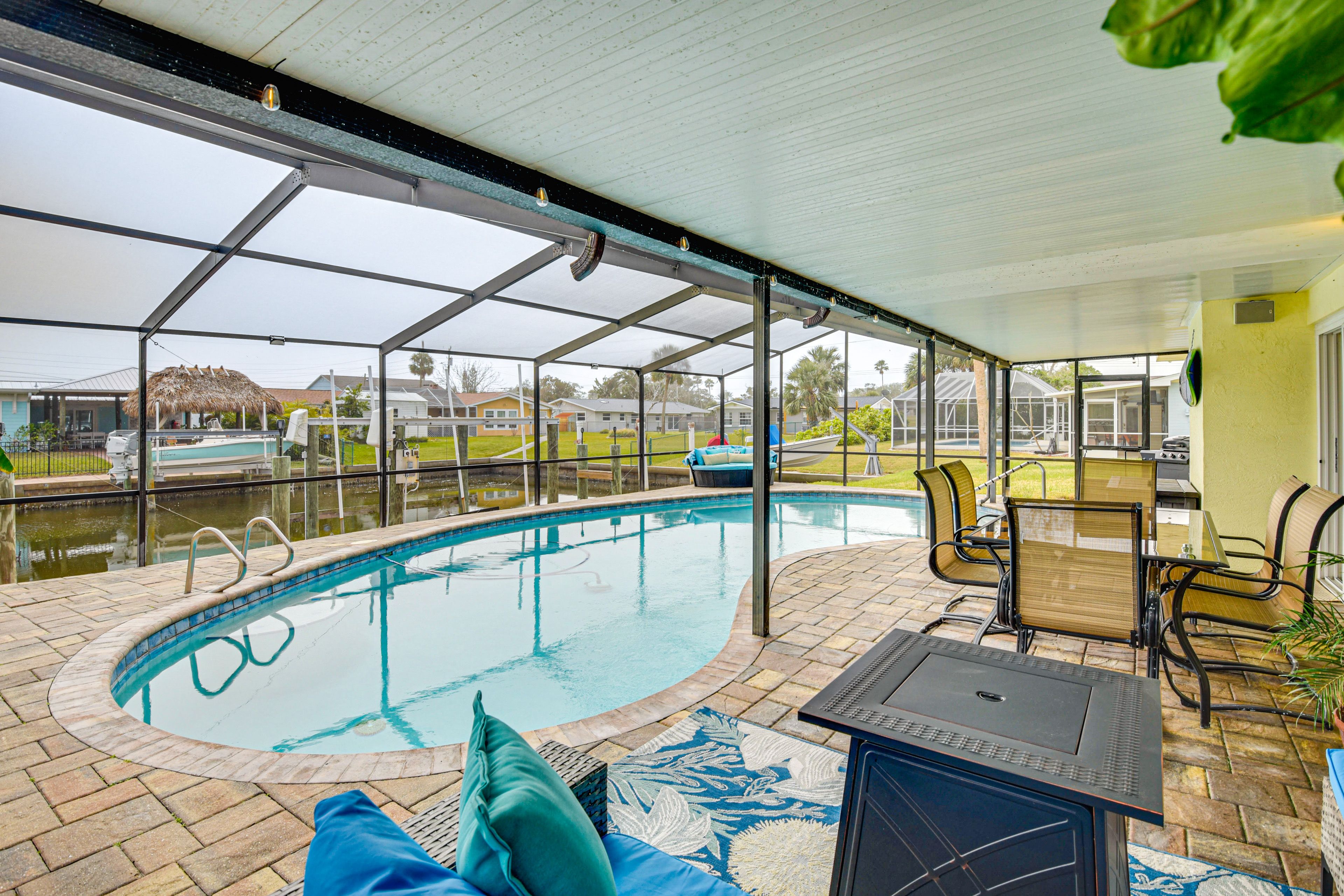 Lanai | Private Pool | Gas Fire Pit | Single-Story Home