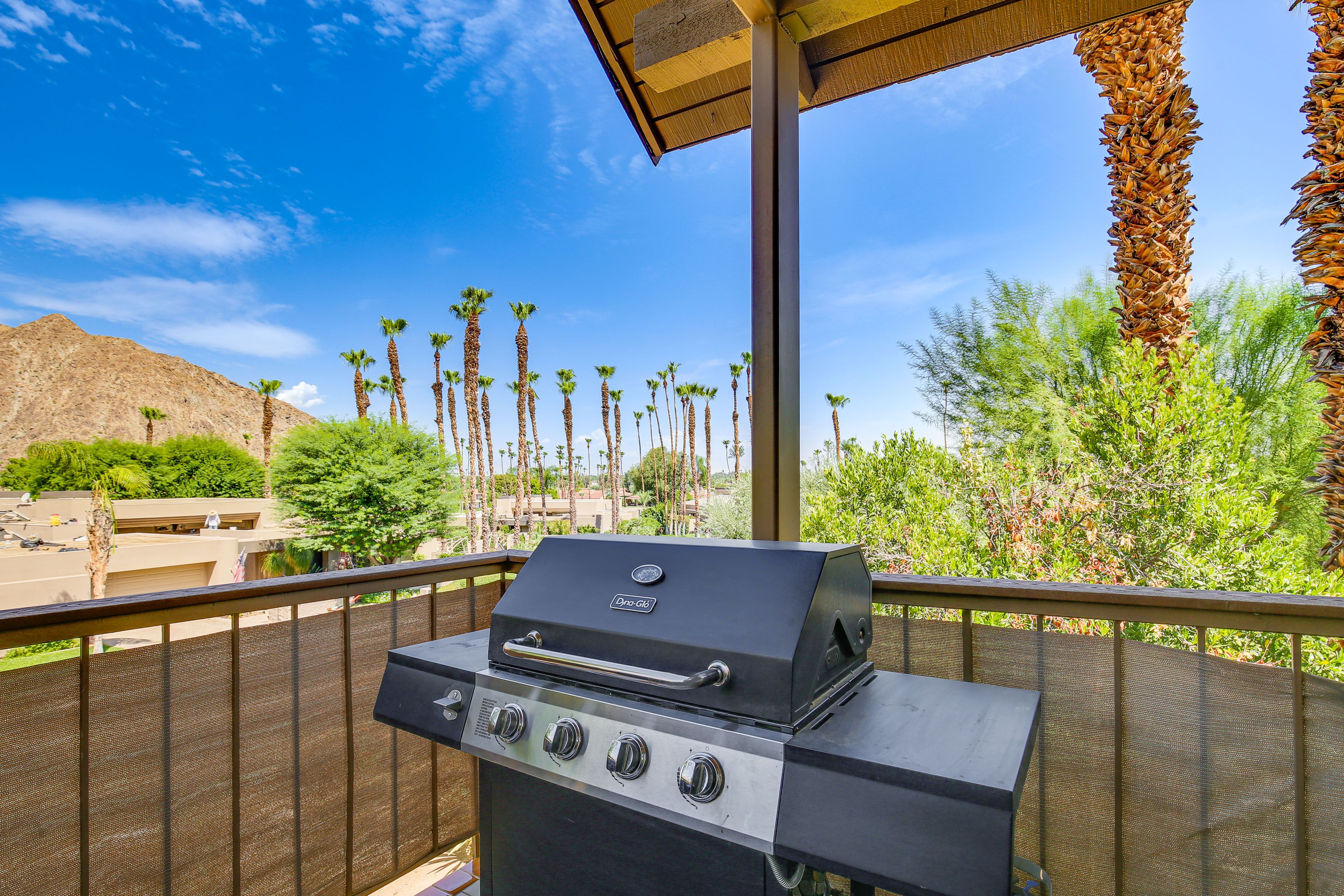 Studio Exterior | Furnished Balcony | Gas/Charcoal Grill | Mountain Views