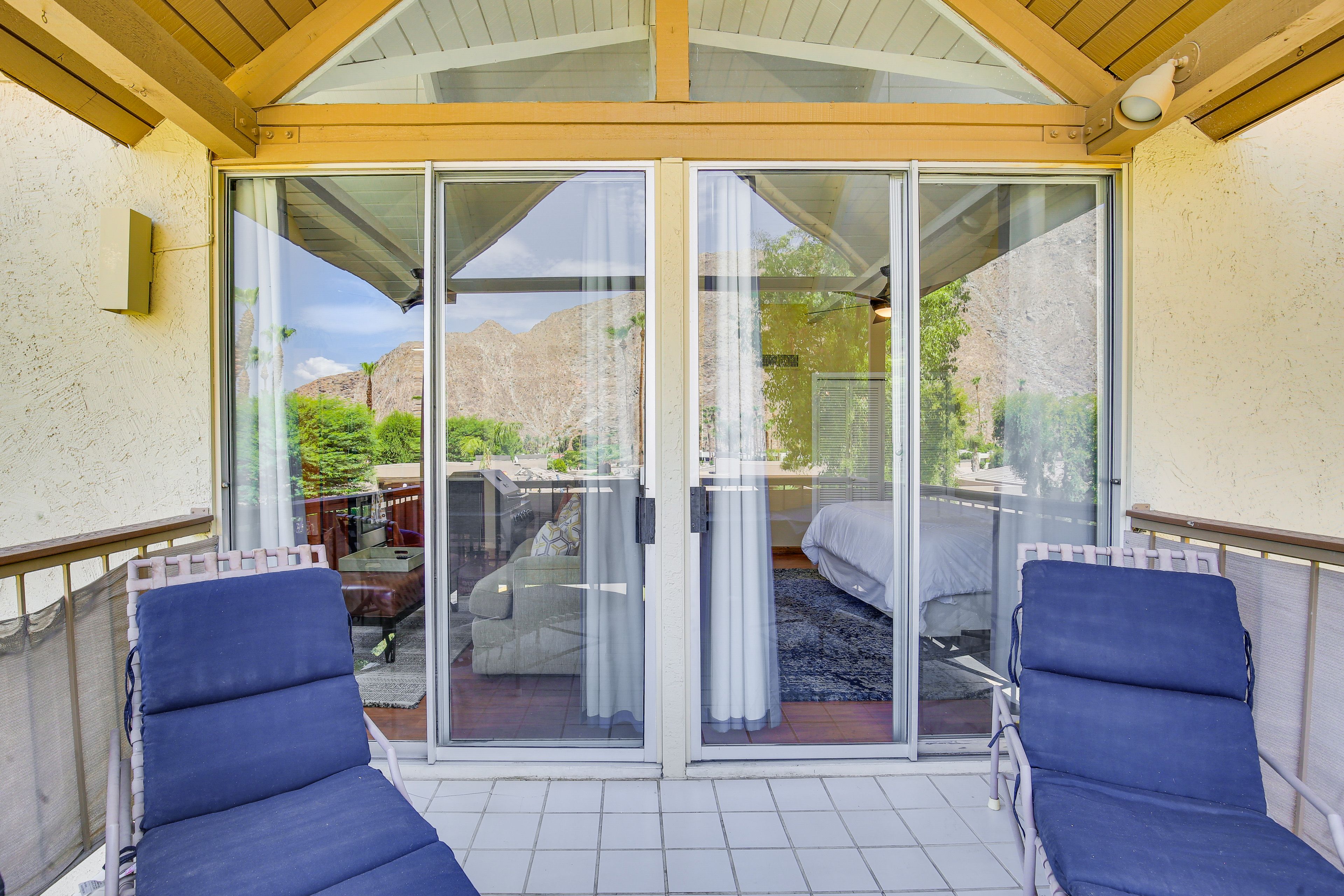 Studio Exterior | Furnished Balcony | Gas/Charcoal Grill | Mountain Views