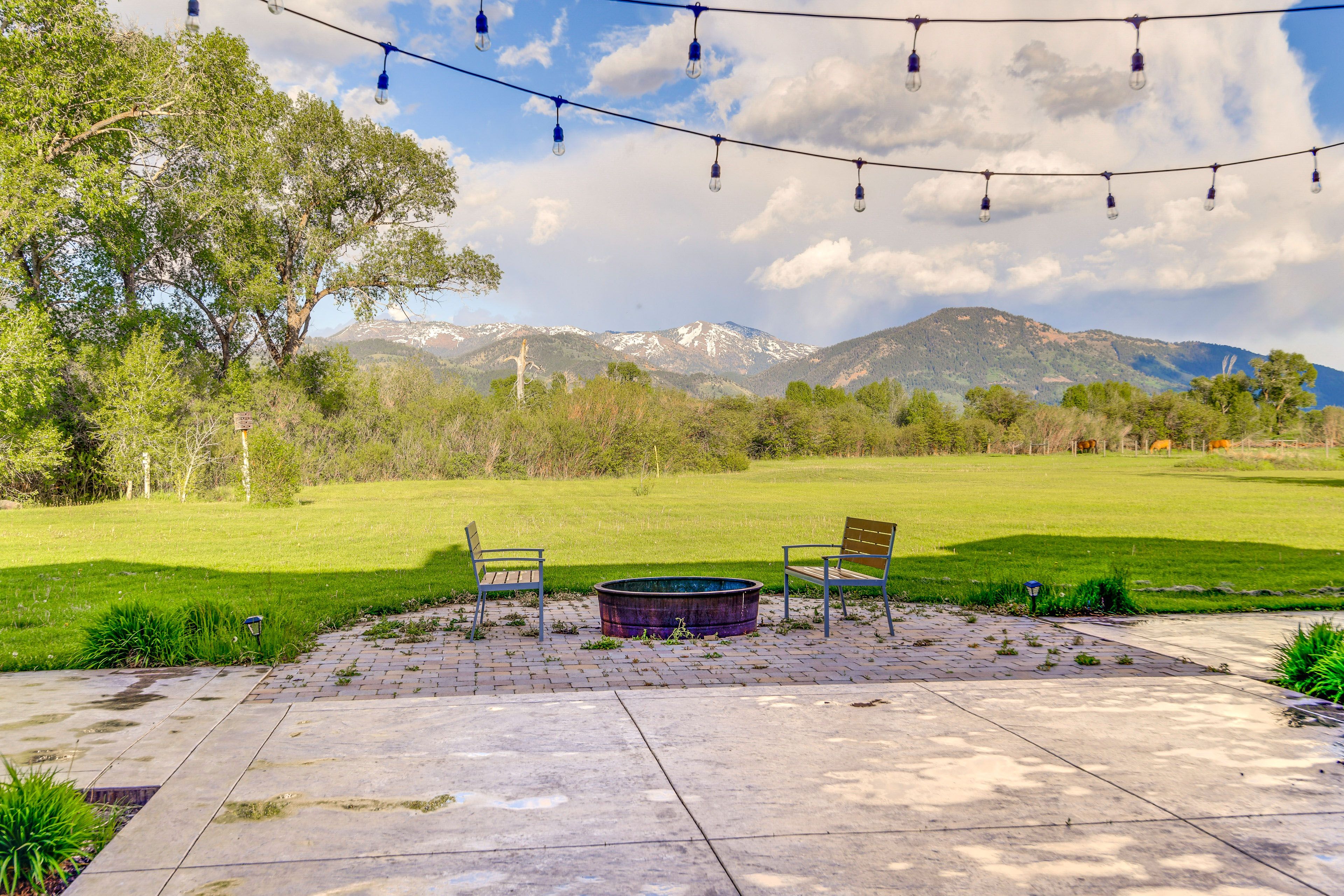 Fire Pit | Mountain Views | Yard