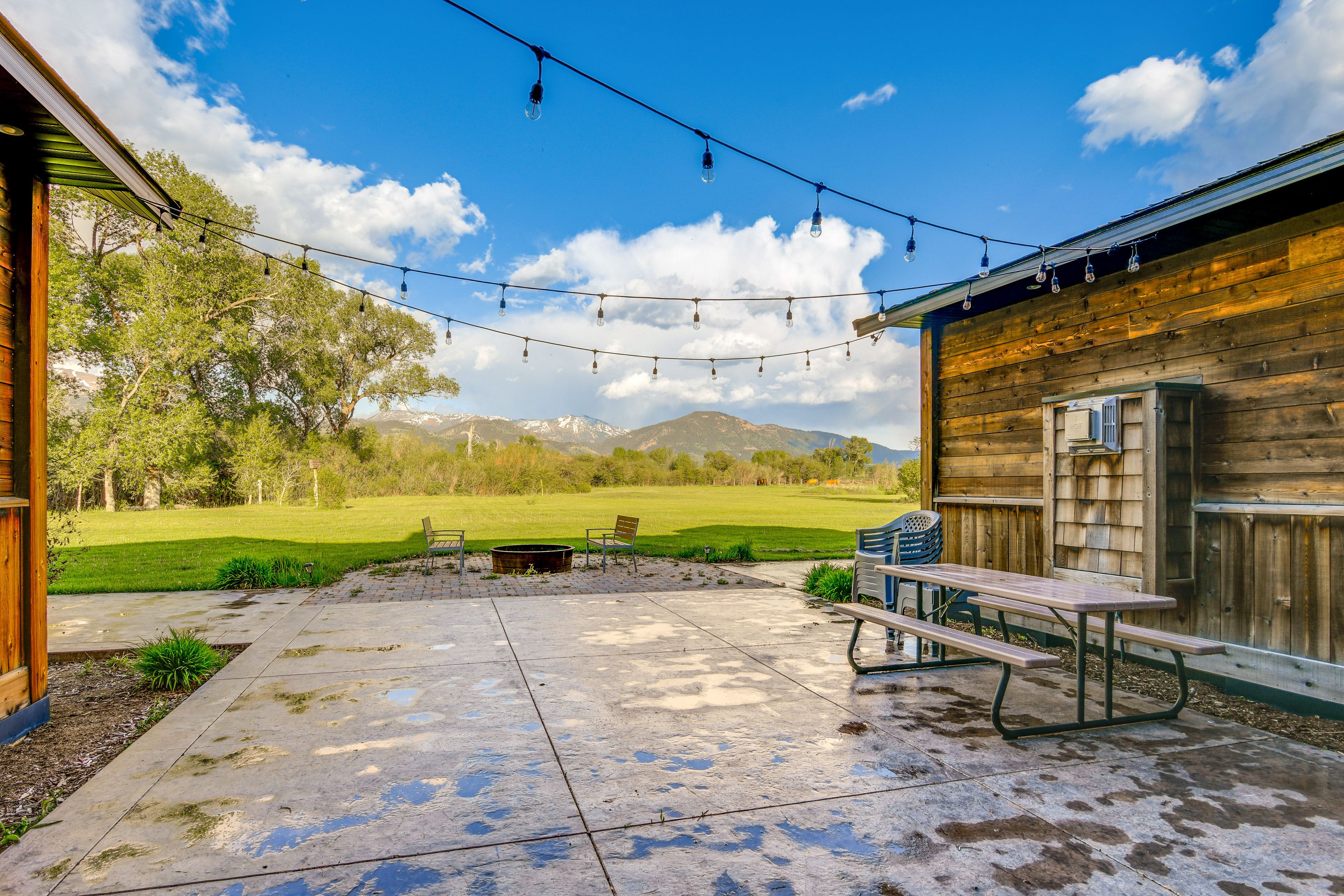 Patio | Gas Grill | Outdoor Seating & Dining | Outdoor String Lights