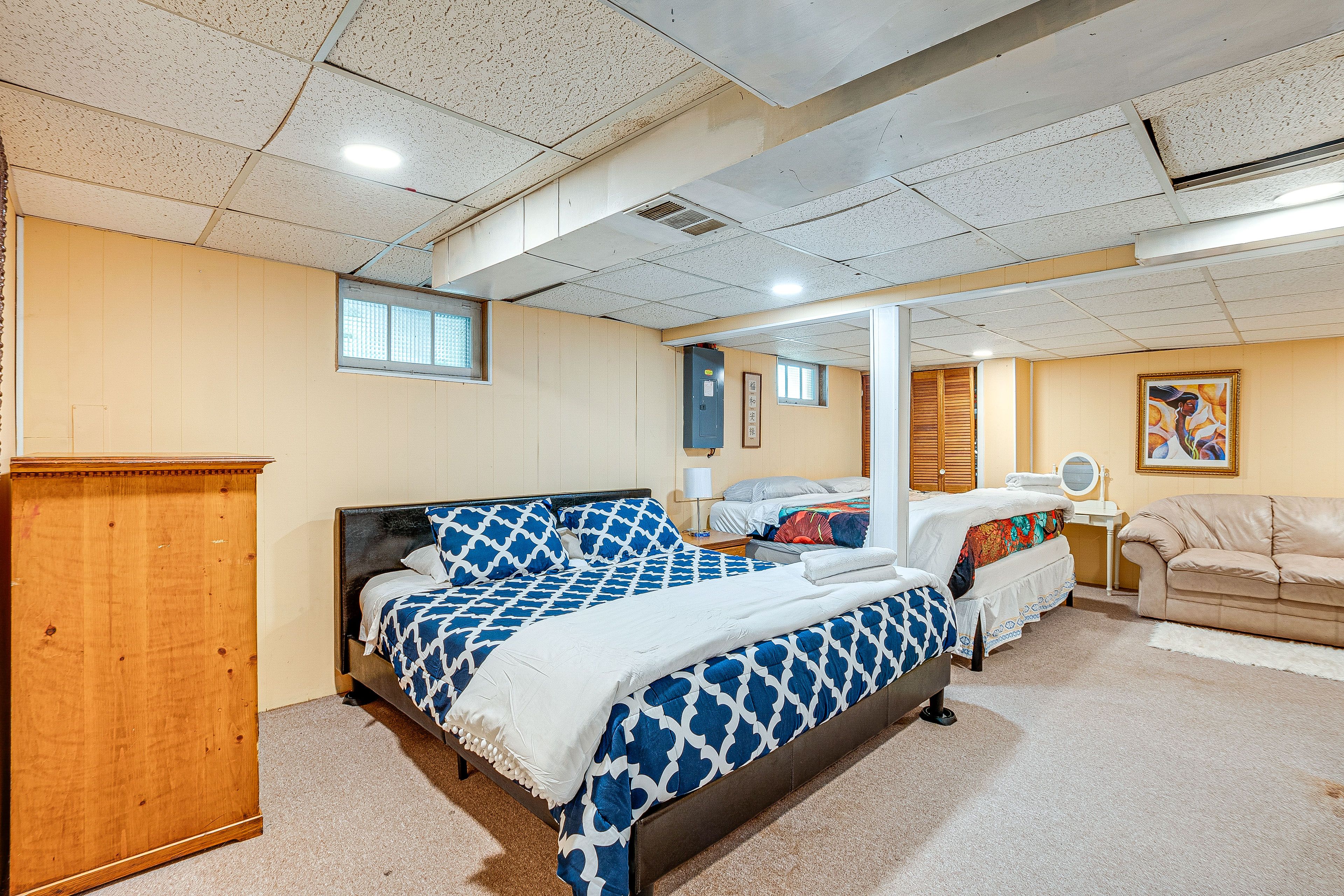 Bedroom 5 | Basement Level | 2 King Beds