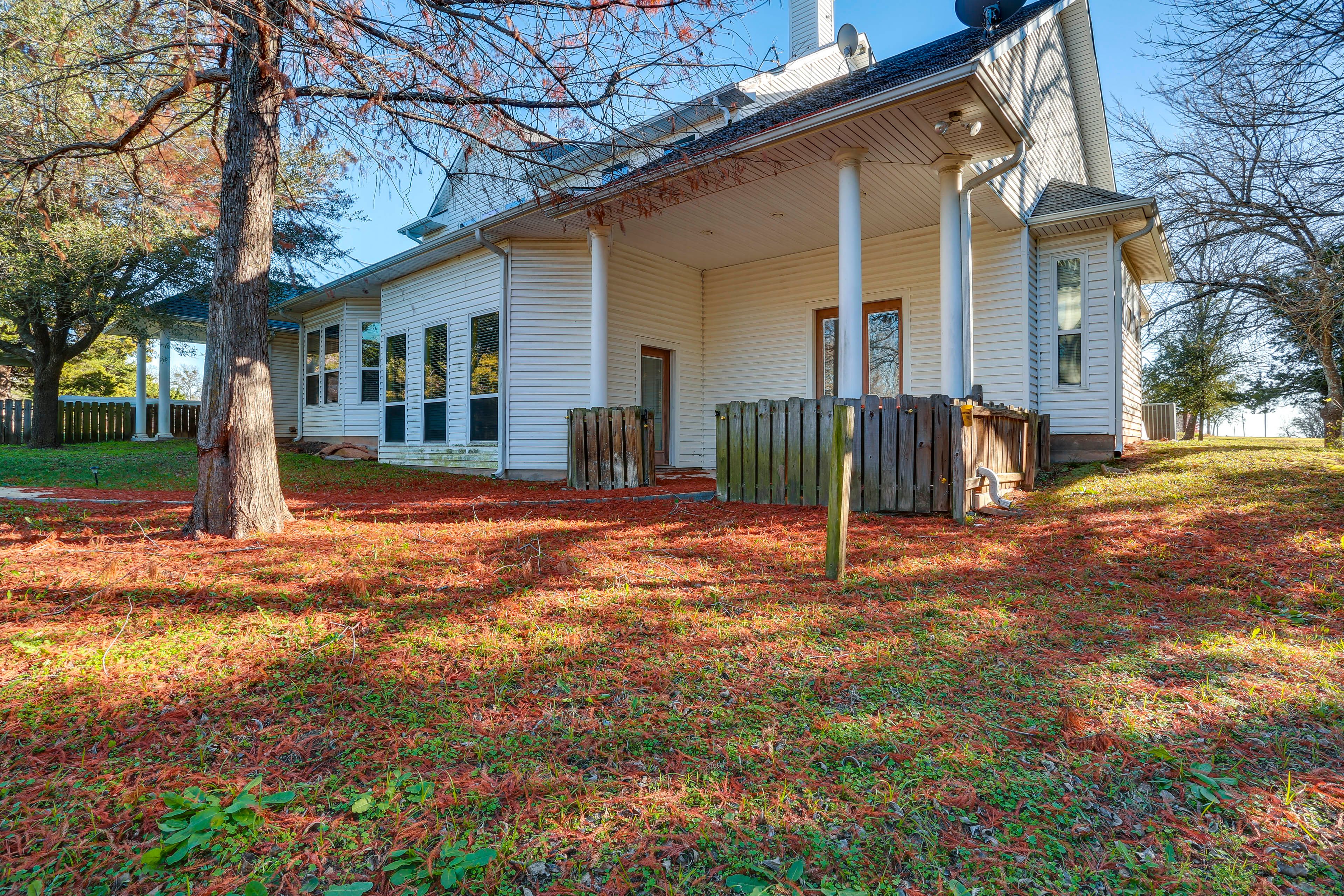 Tree-Lined Backyard