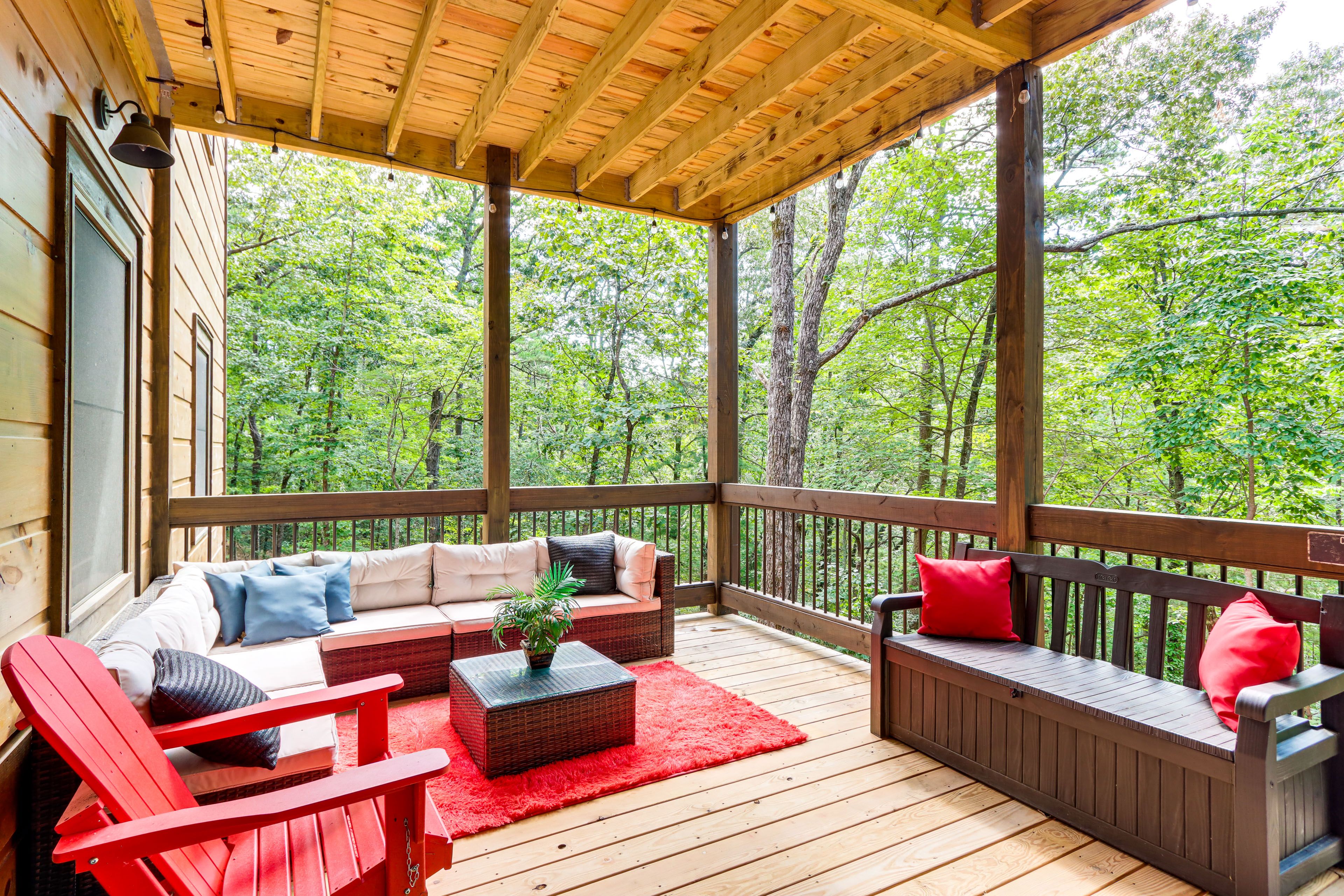 Lower Deck | Lounge Seating | Hot Tub