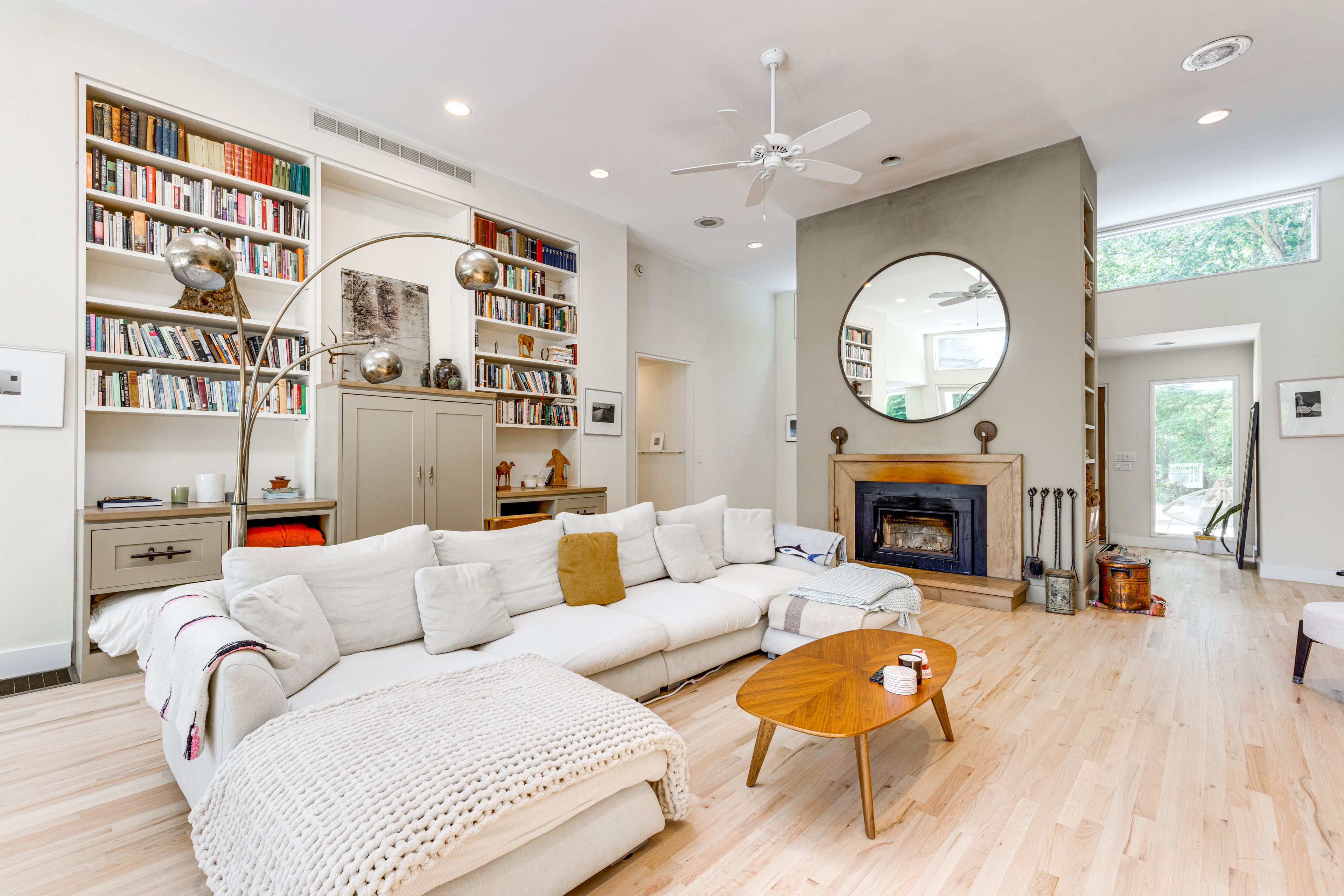 Living Room | Home Library | Fireplace | Smart TV