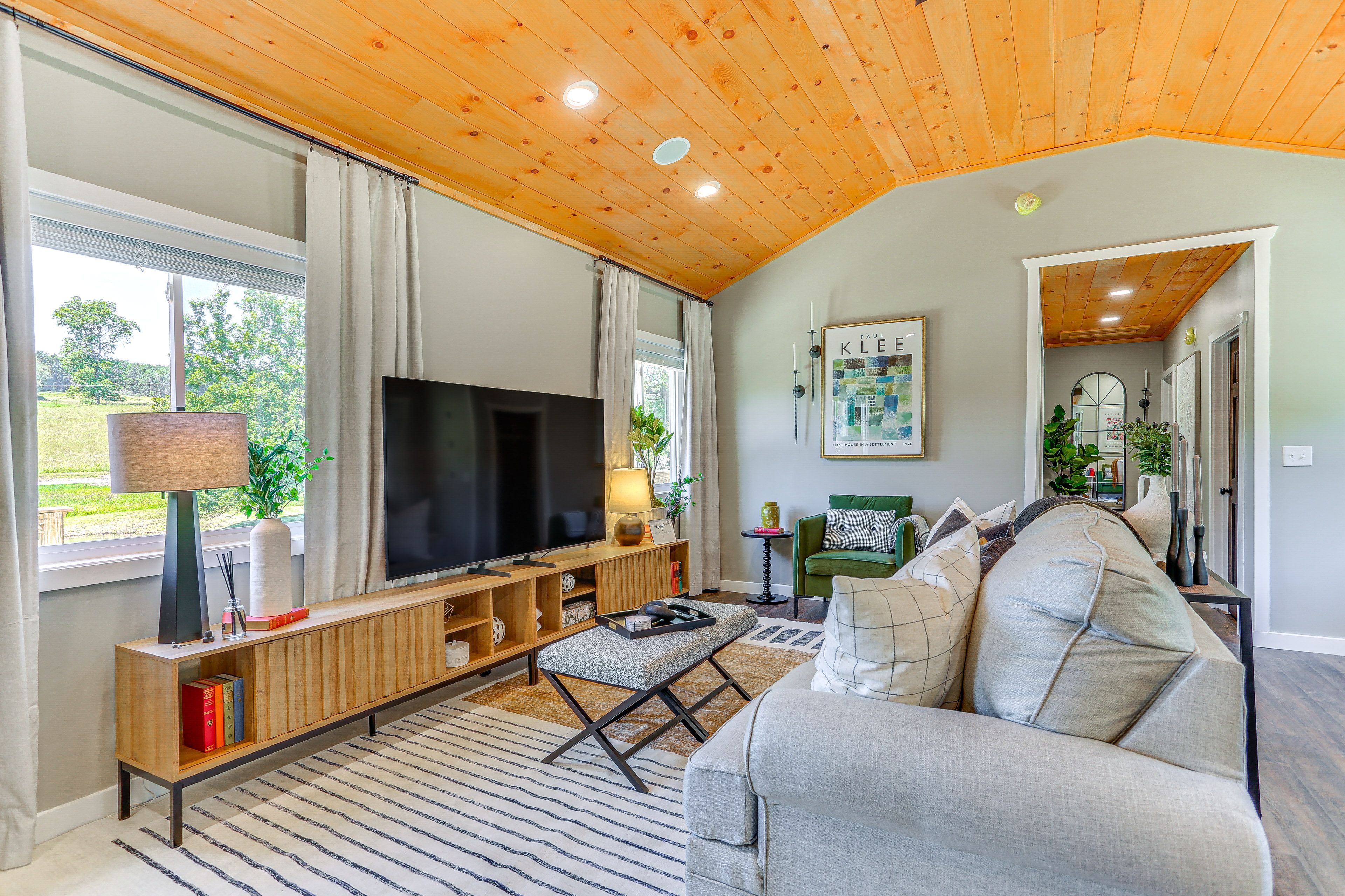 Living Room | Central Air Conditioning | Single-Story Home