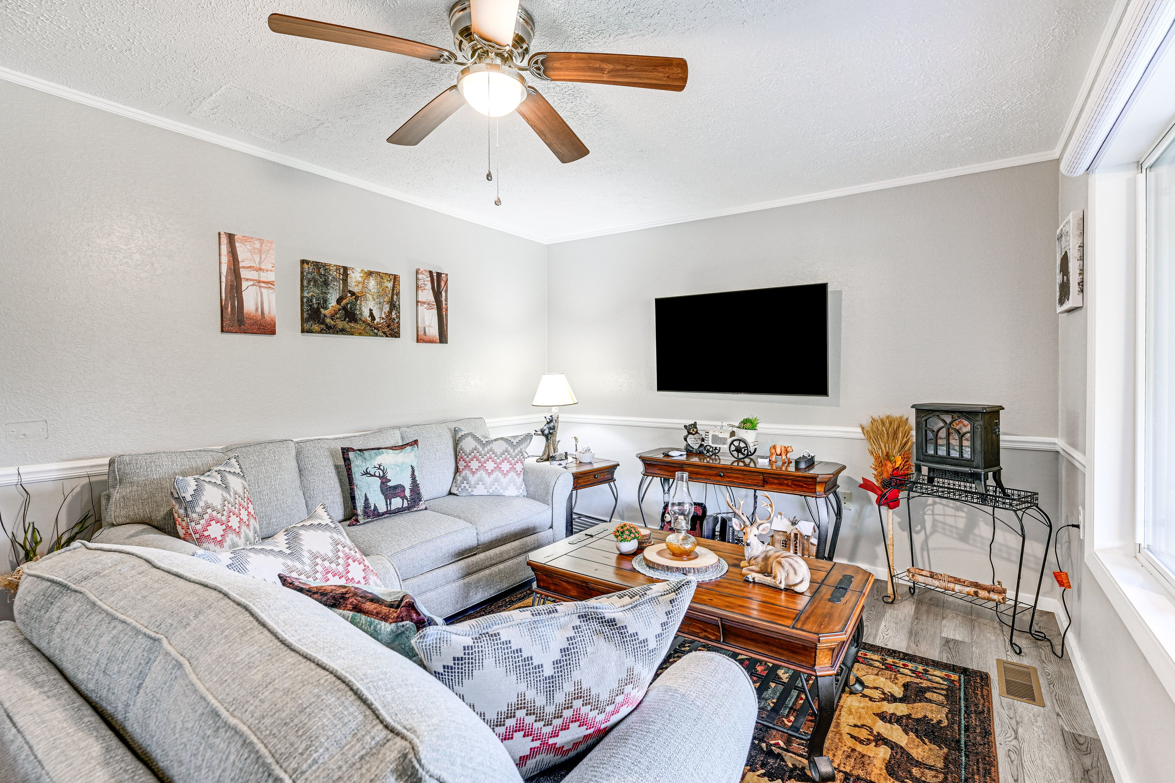 Tuckasegee Vacation Rental | 1BR | 1BA | Steps Required | 800 Sq Ft
