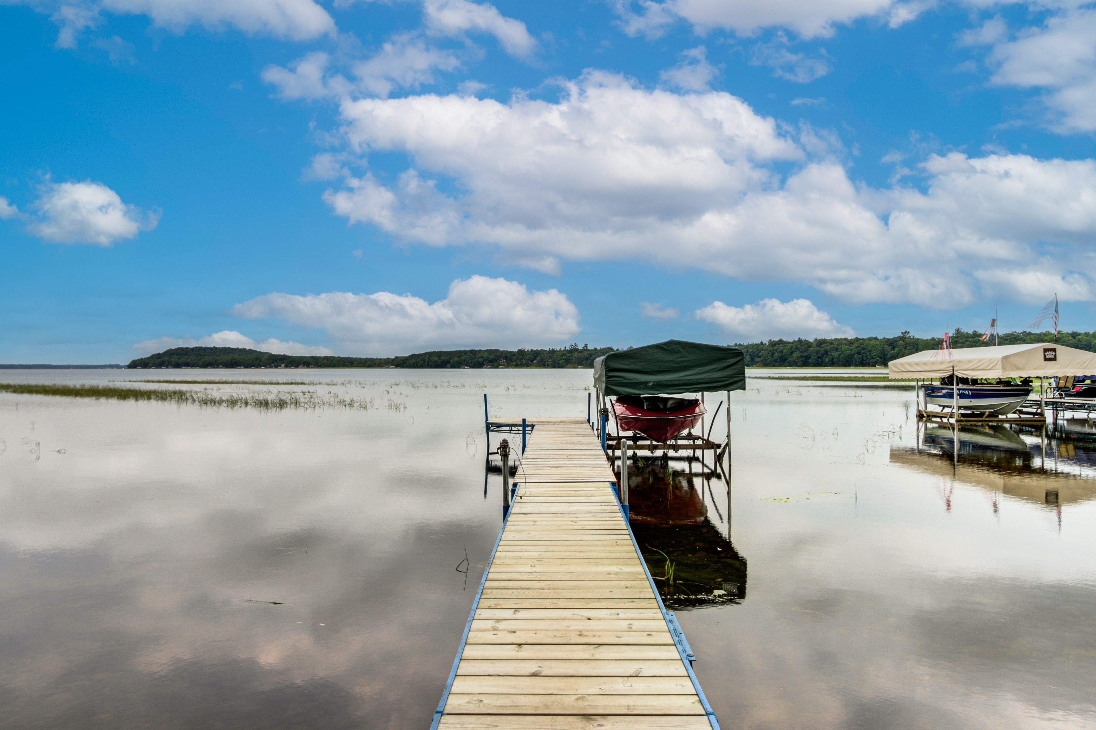 Cabin Exterior | Private Dock | Lake Views & Access