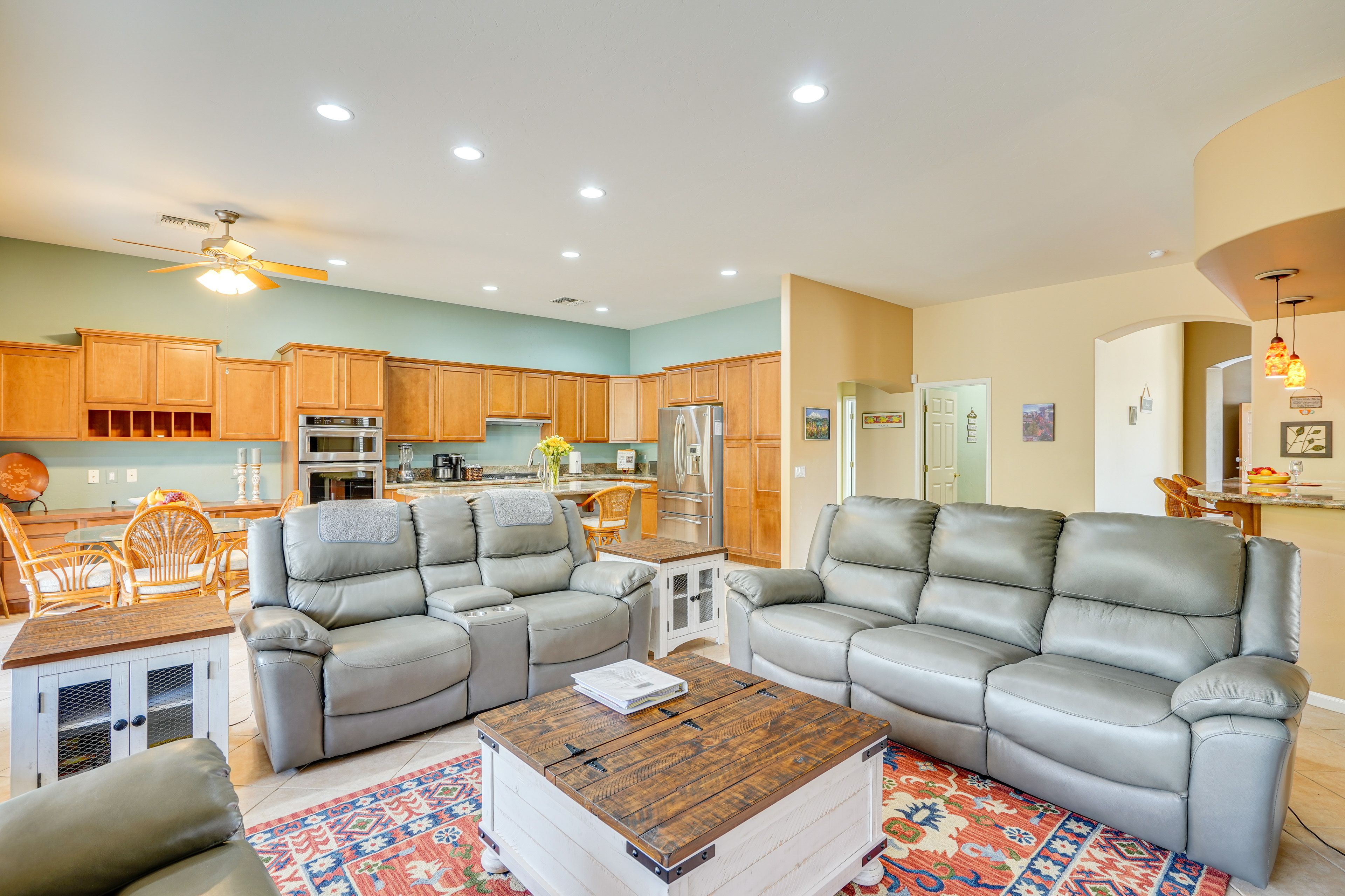 Living Room | Single-Story Home | Central A/C & Heating