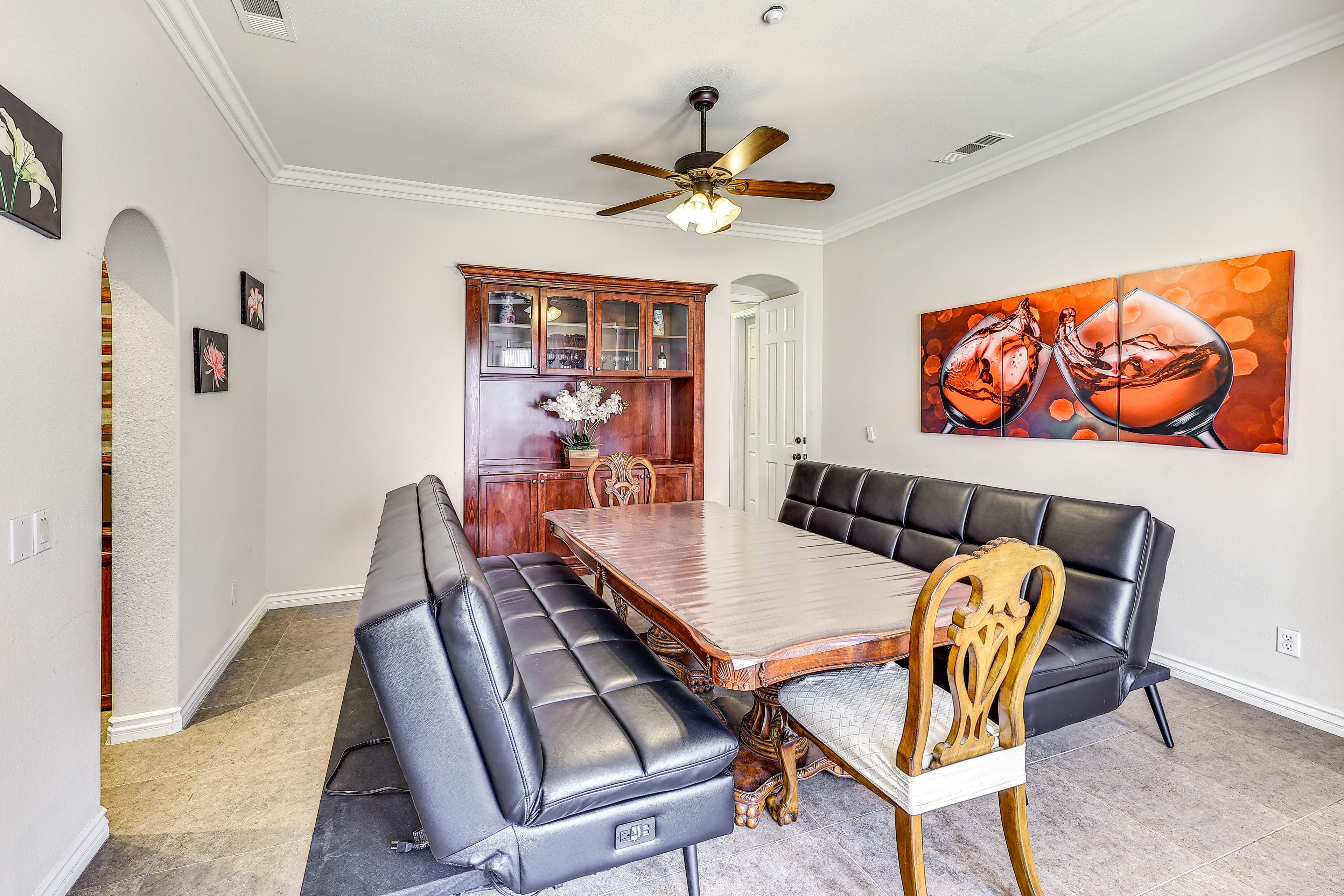 Dining Room | 2 Full Sleeper Sofas | Dishware & Flatware