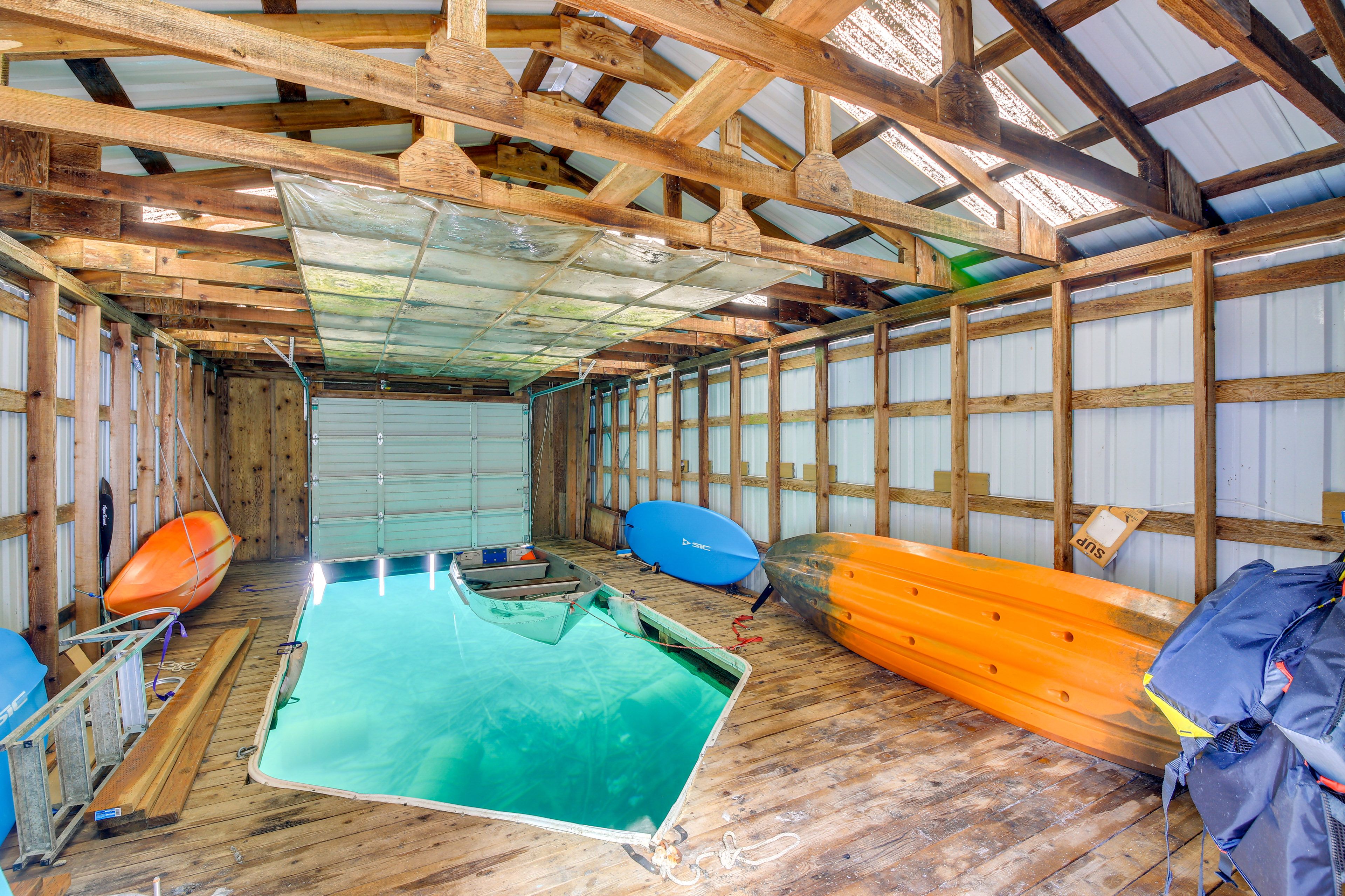 Enclosed Boat Slip | Kayak | 2 Paddleboards | Boat & Tandem Kayak Not Available