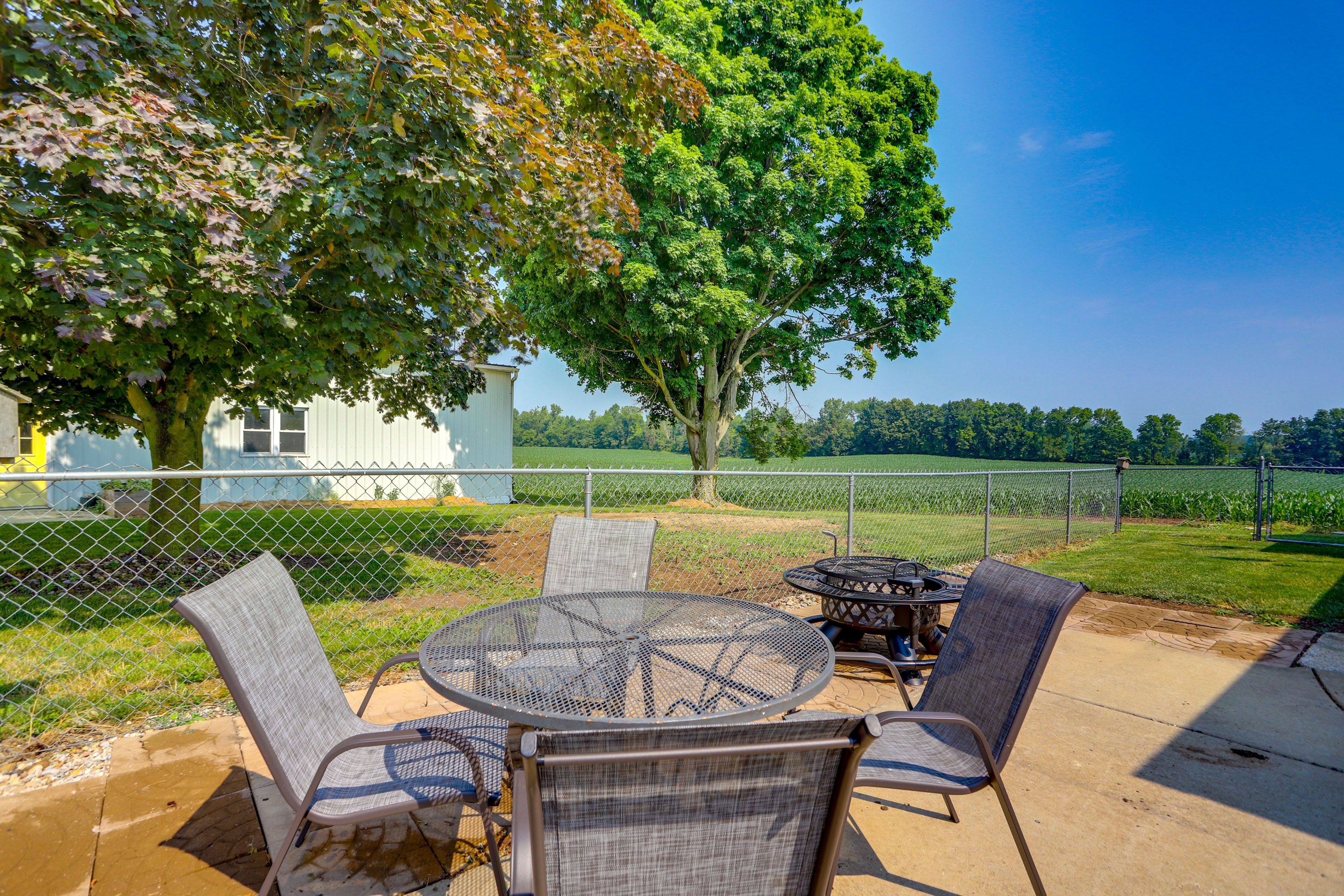 Fenced-In Patio | Outdoor Dining Set | Gas Grill (Propane Provided)