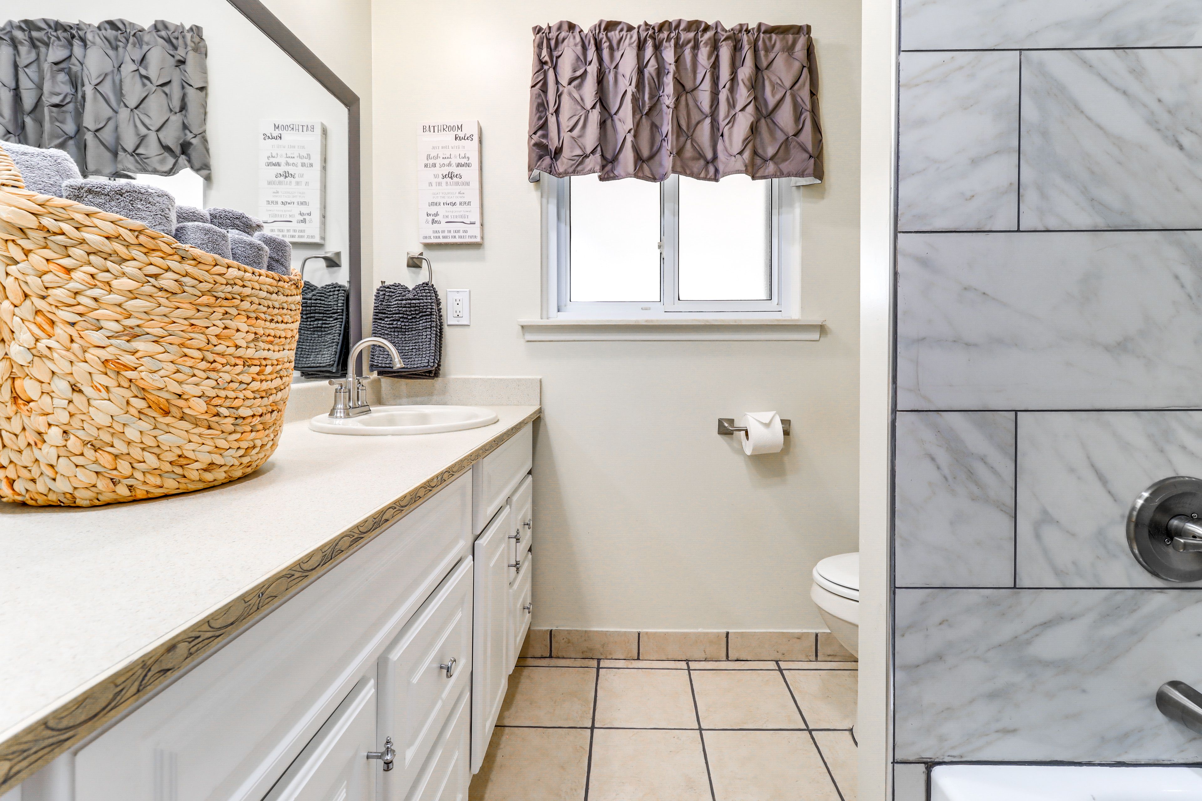 Bathroom | Complimentary Toiletries | Towels Provided | Main Level