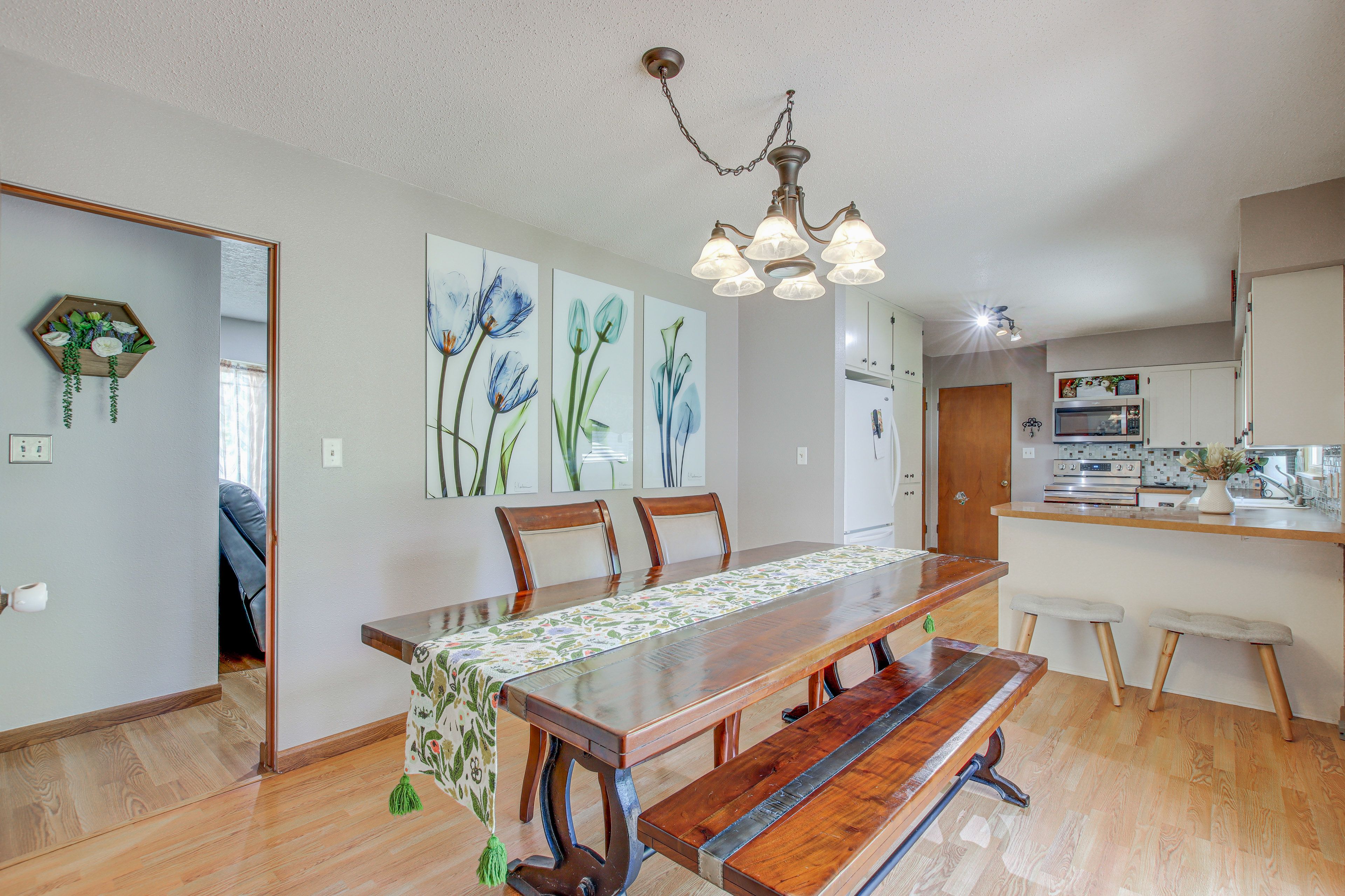 Waterloo Vacation Rental | 3BR | 1BA | 3 Steps to Enter | 1,700 Sq Ft