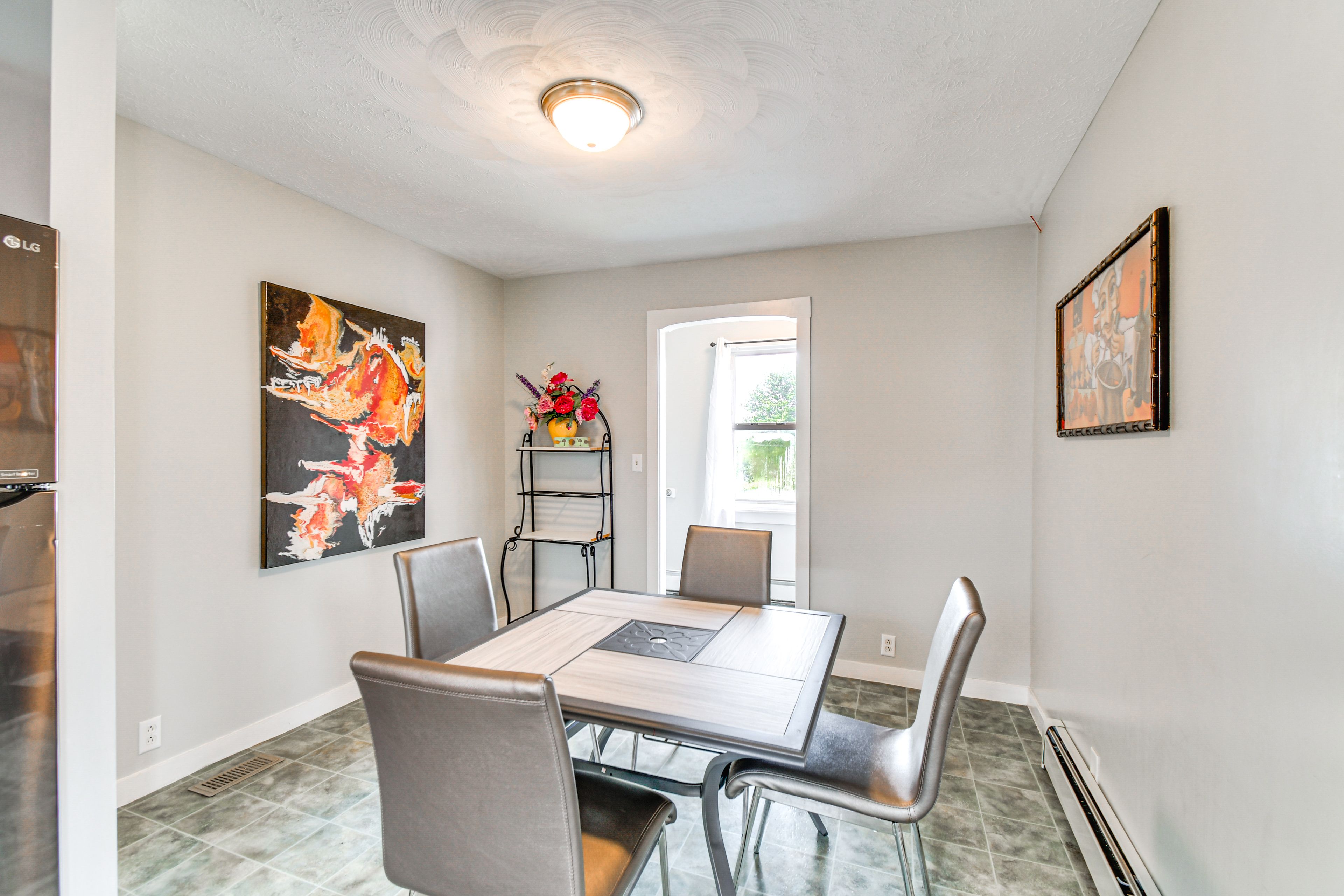 Dining Area | Free WiFi | Single-Story Unit