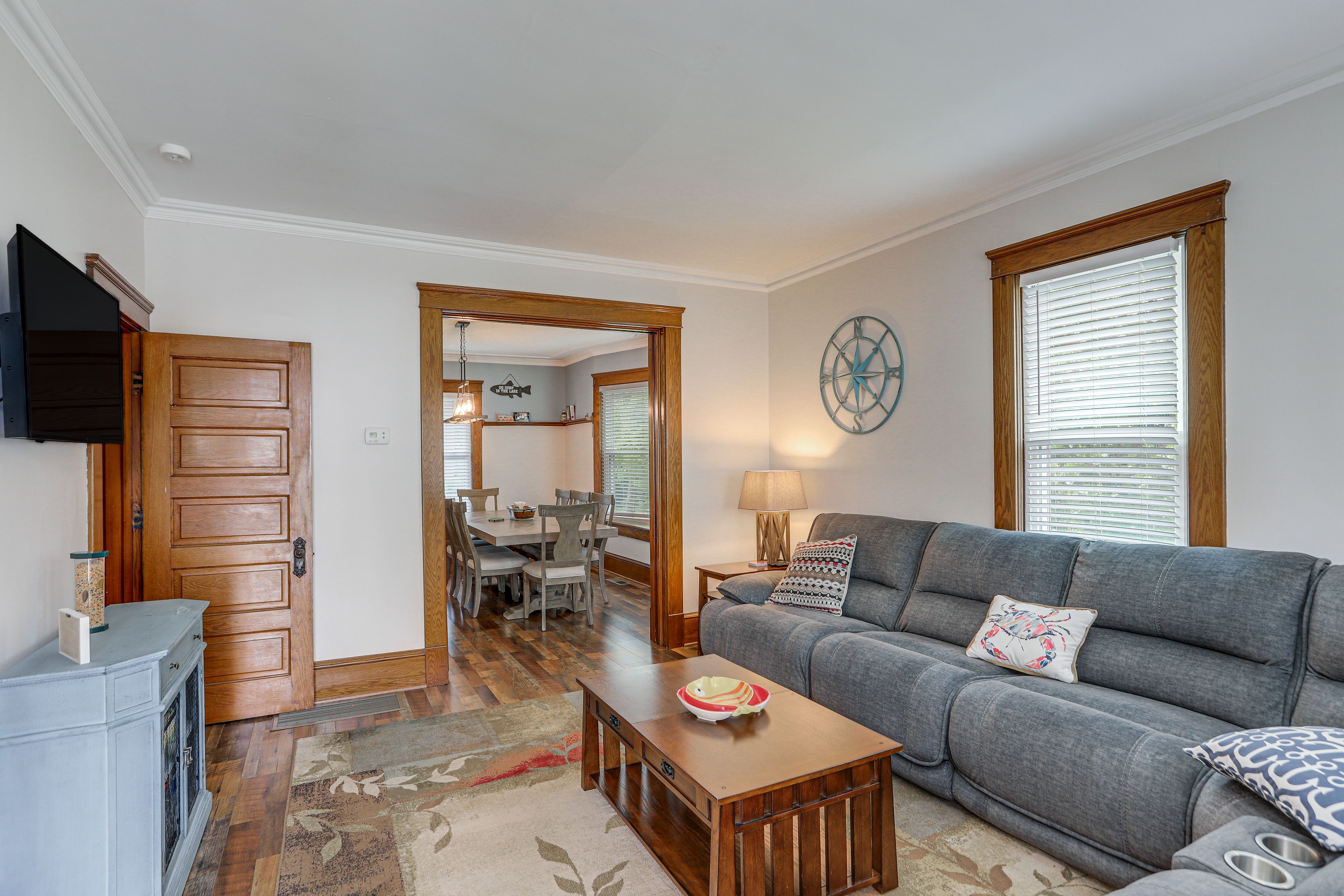 Living Room | 2-Story Home | Free WiFi | Central A/C & Heating