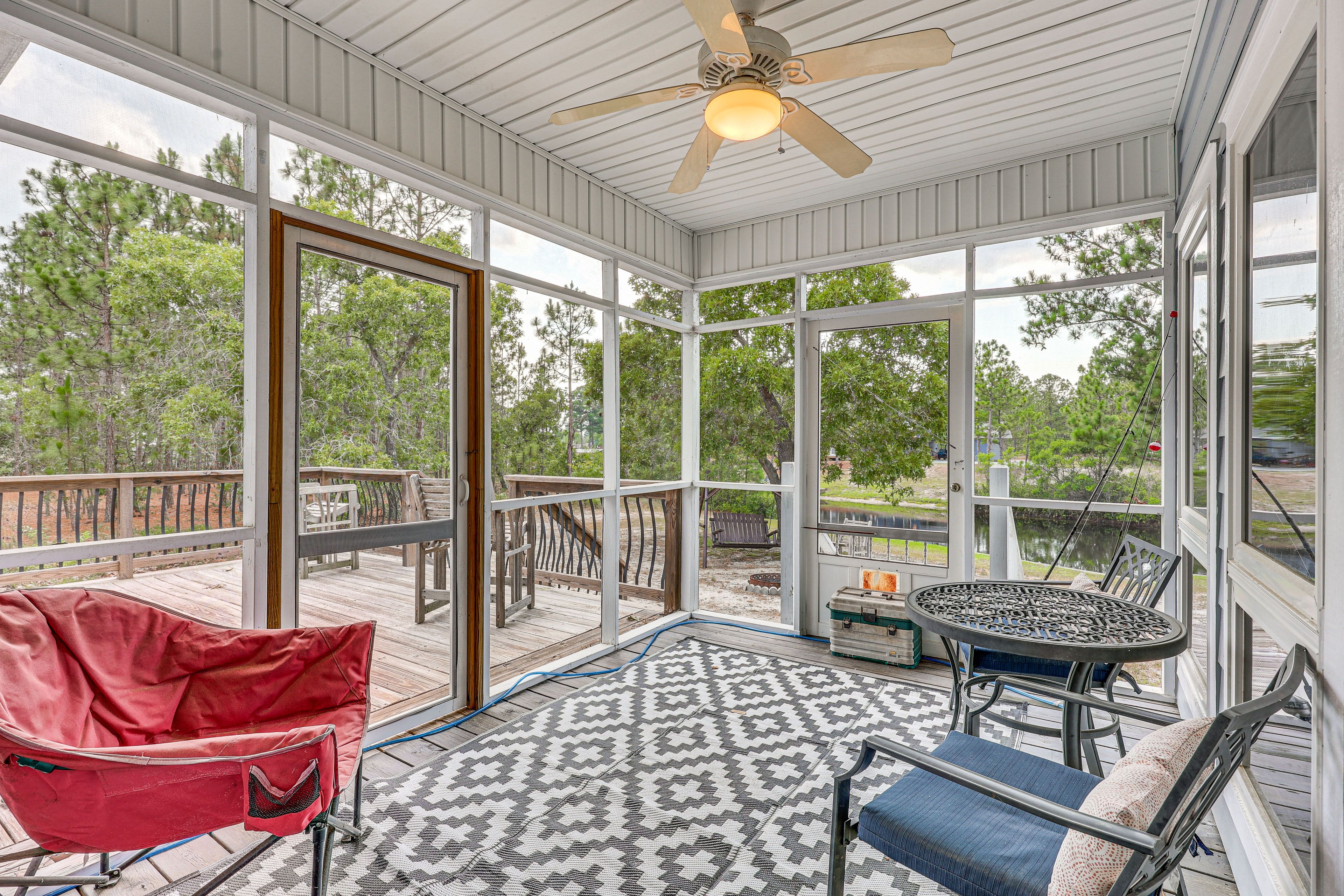 Harrells Vacation Rental | 3BR | 2BA | Steps Required | 1,760 Sq Ft