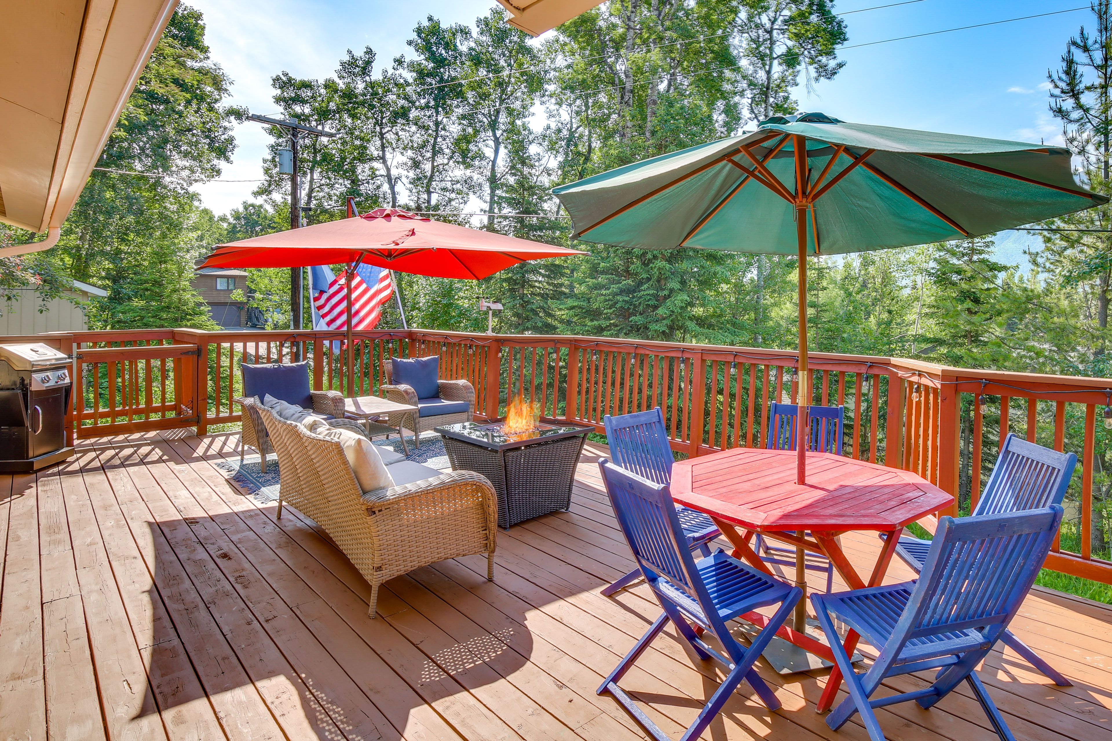 Furnished Deck | Fire Pit | Outdoor Dining | Gas Grill | Mountain Views