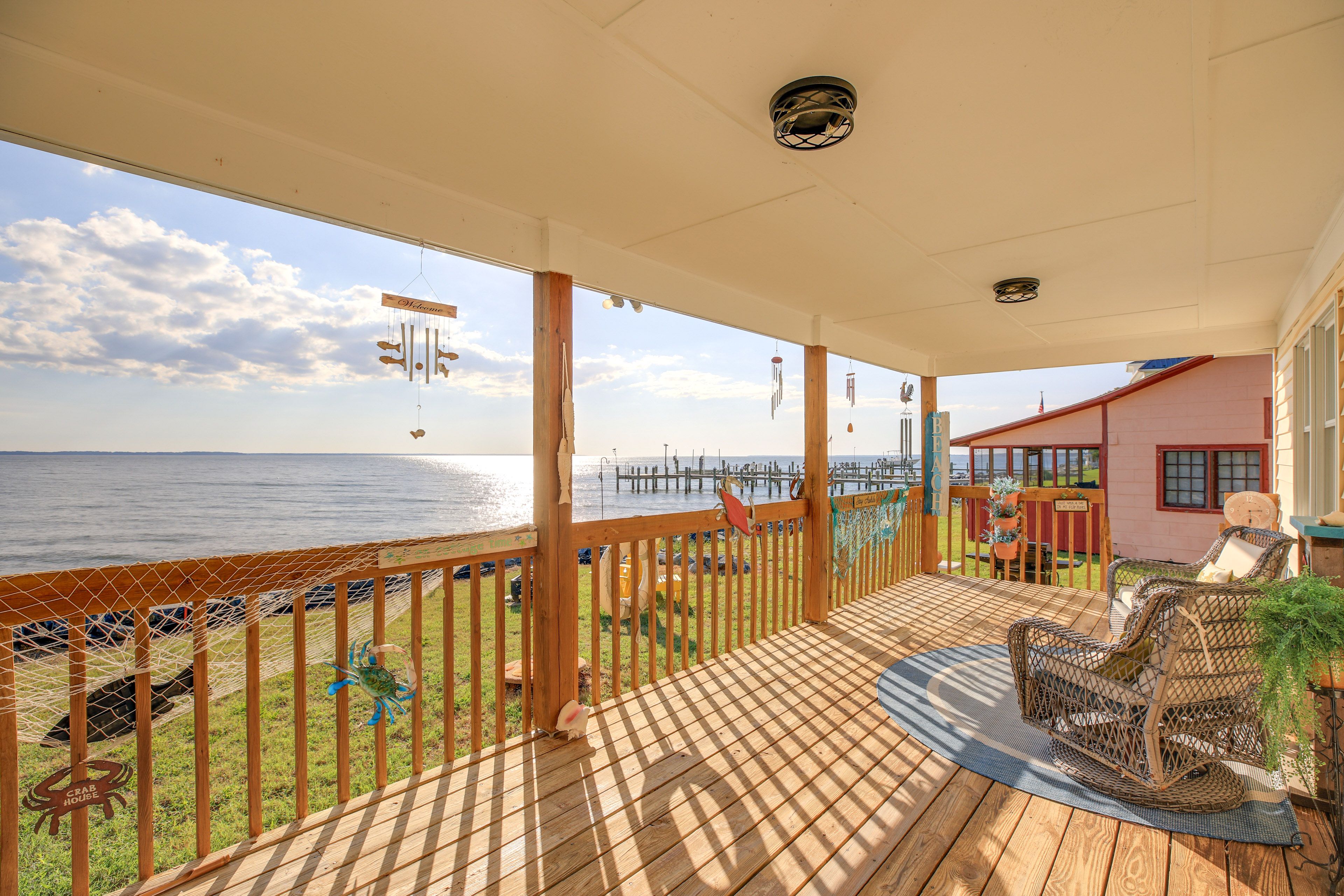 Covered Deck | Lounge Area | Sunset Views