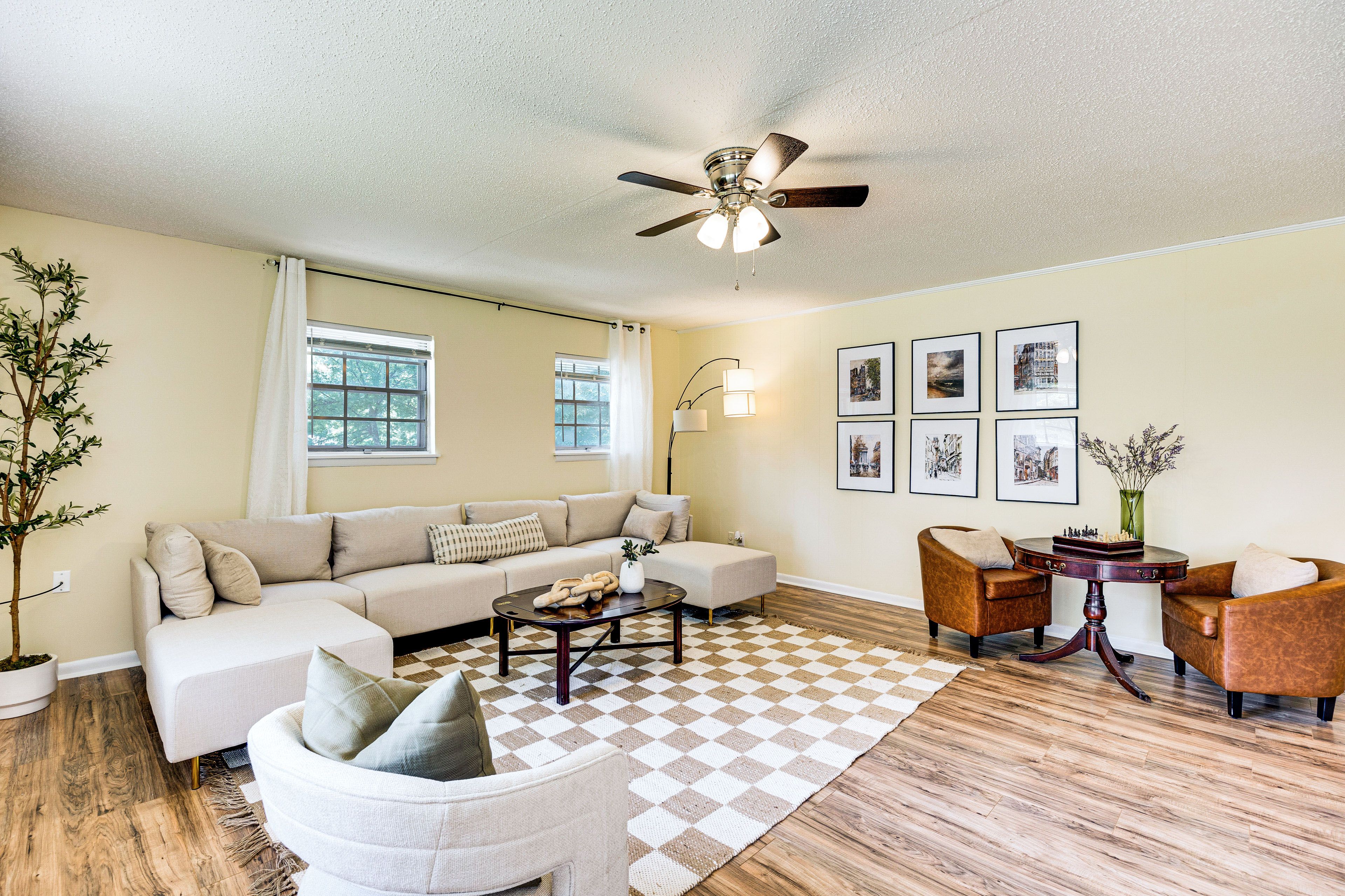 Huntsville Vacation Rental | 4BR | 3BA | 2,200 Sq Ft | Stairs Required to Enter