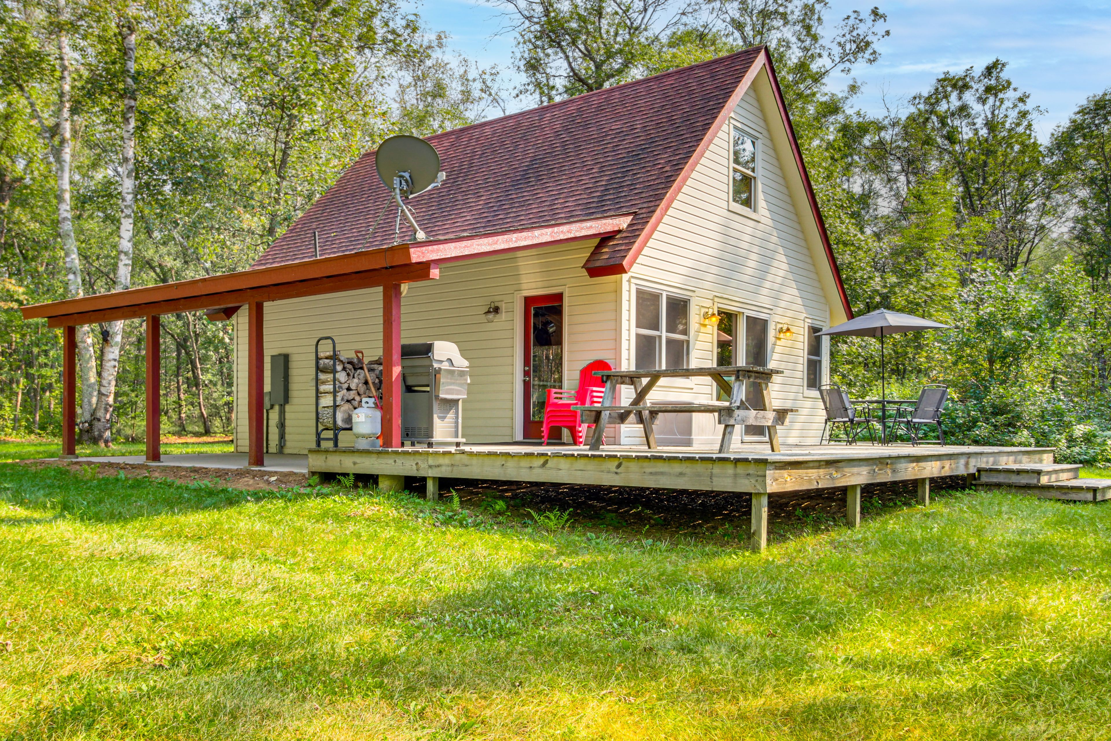 Exterior | Deck | Gas Grill | 2-Story Cabin