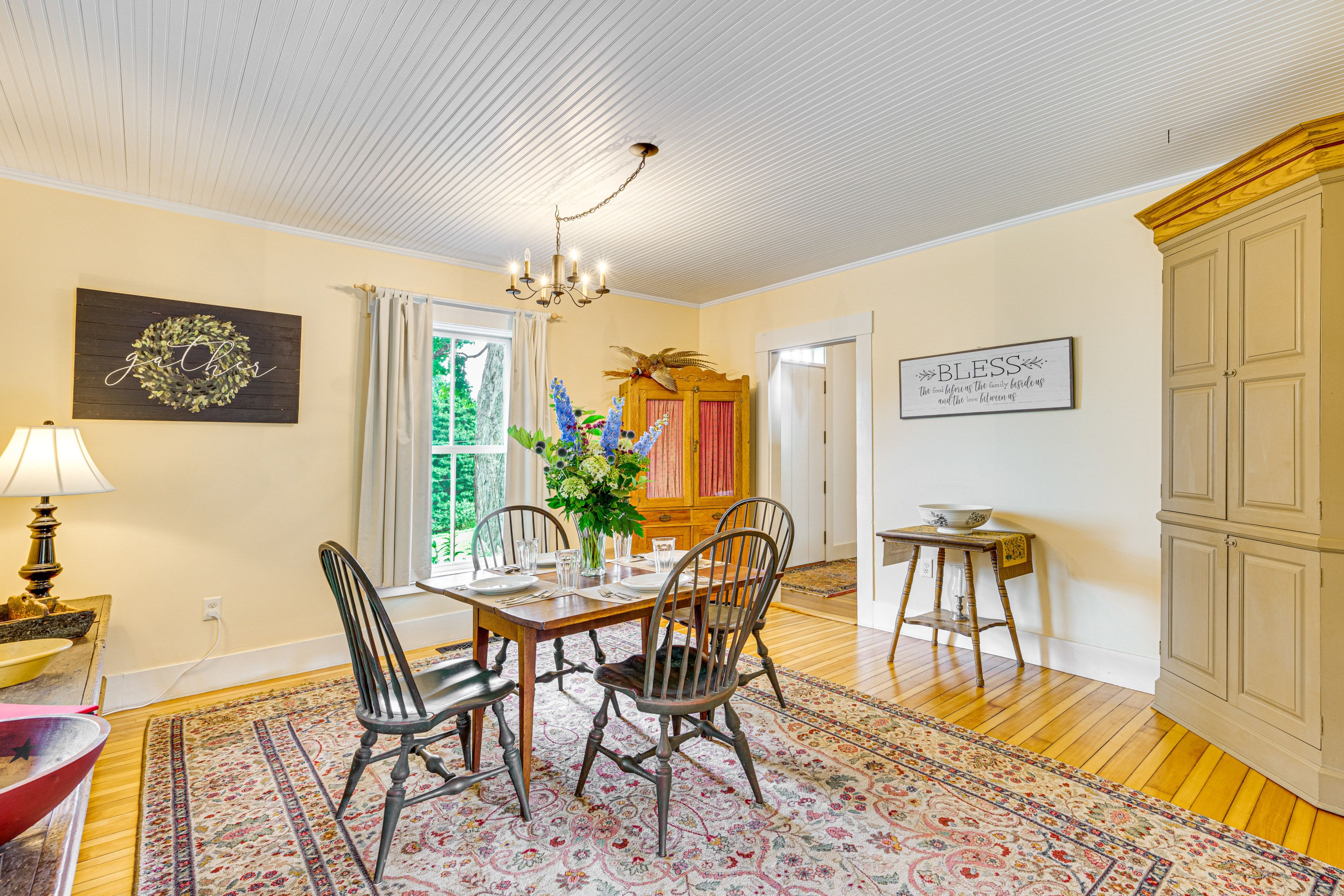 Dining Room | Dishware & Flatware Provided | 1st Floor