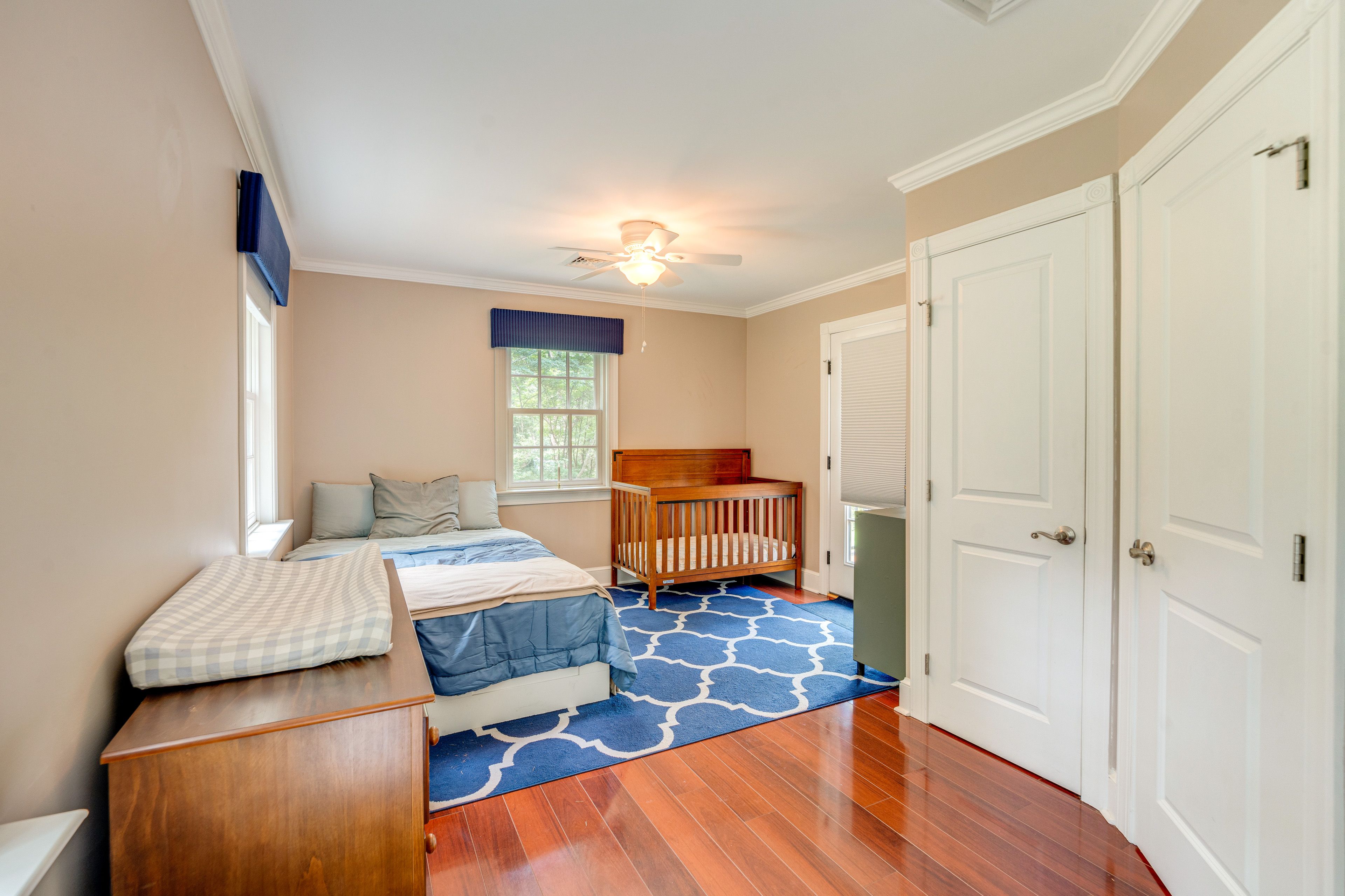 Bedroom 3 | Full Bed | Crib | 2nd Floor | En-Suite Bathroom | Balcony
