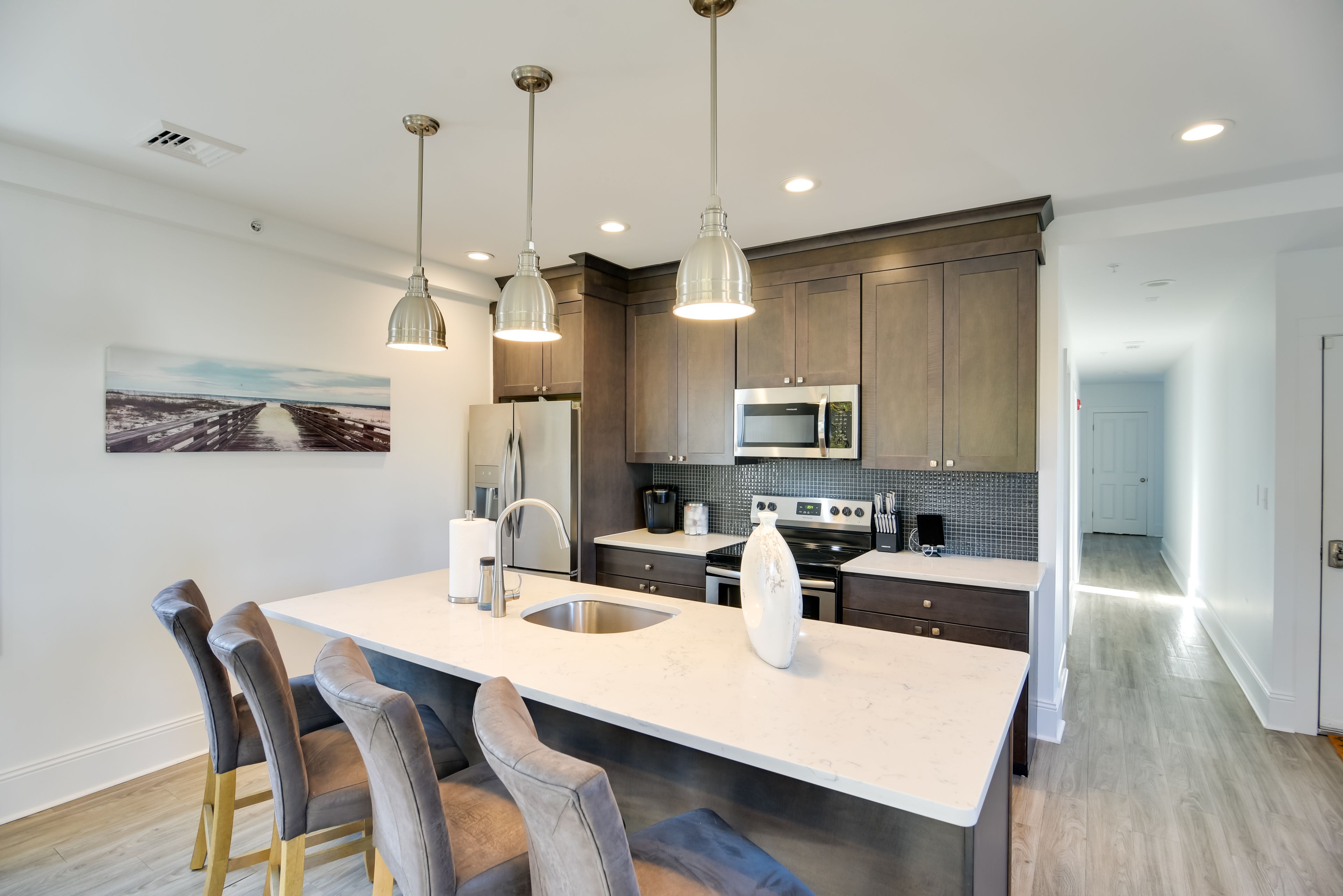 Kitchen | Island w/ Seating | Cooking Basics | Keurig Coffee Maker